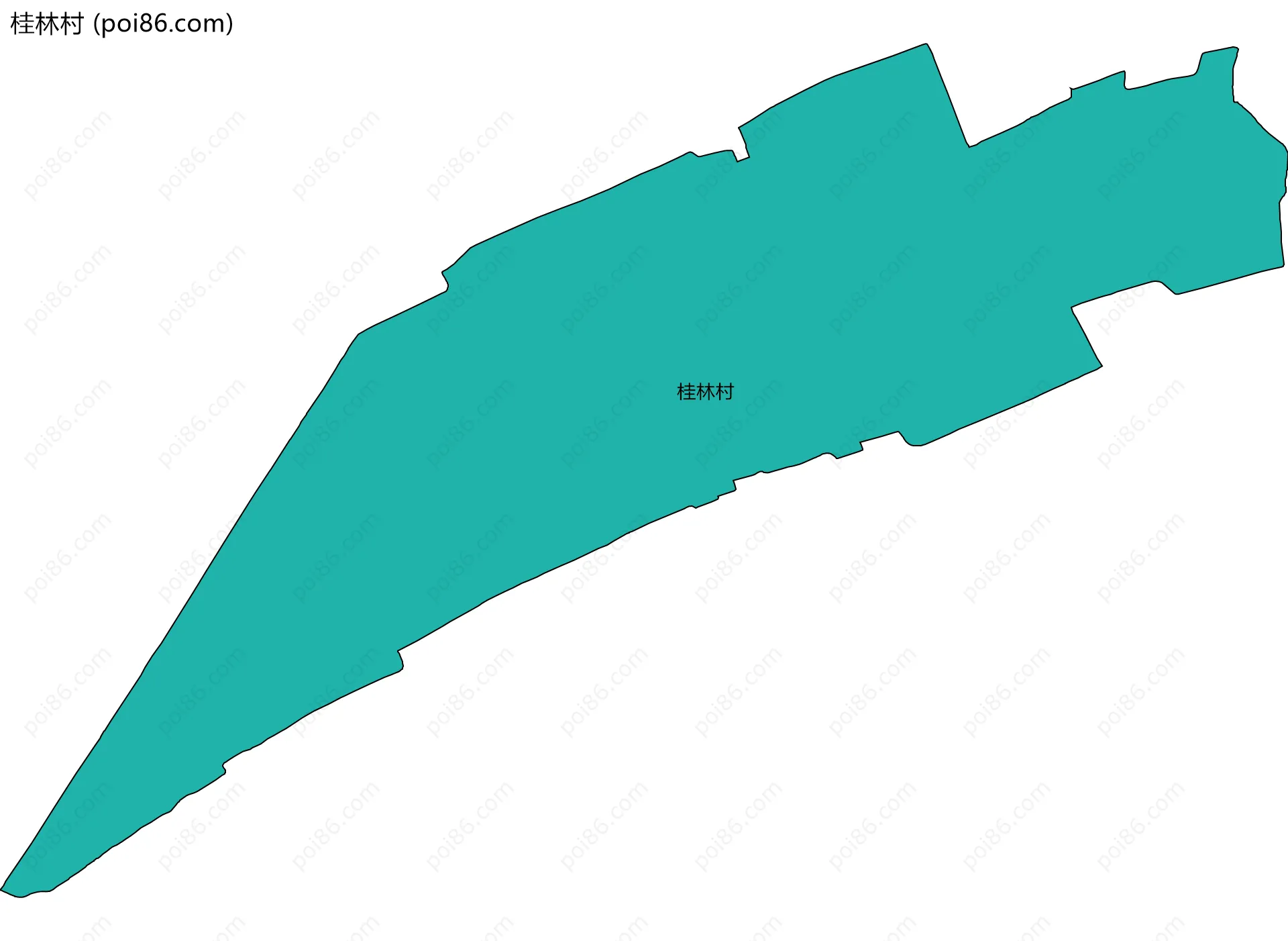 桂林村边界地图