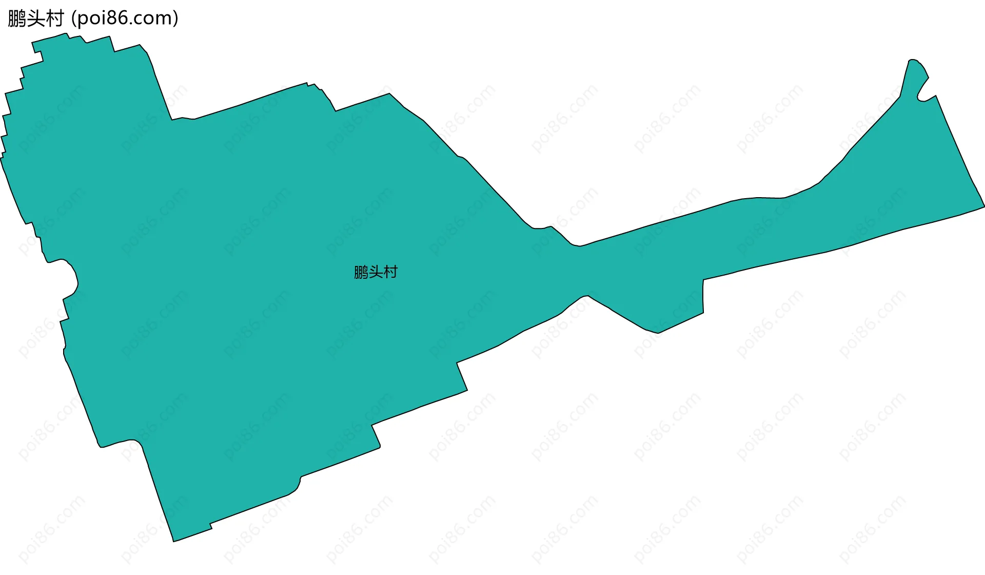 鹏头村边界地图