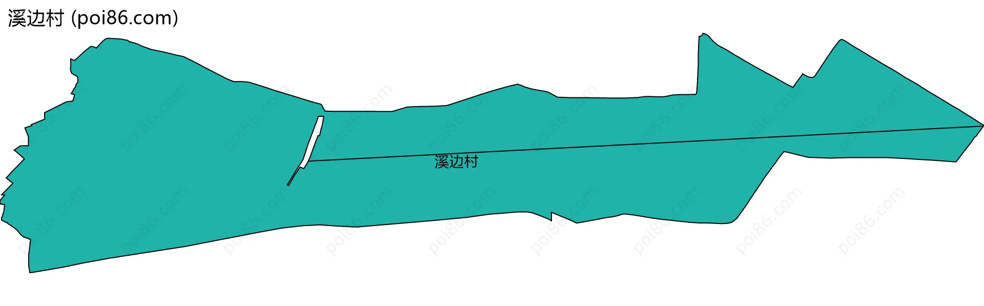 溪边村边界地图