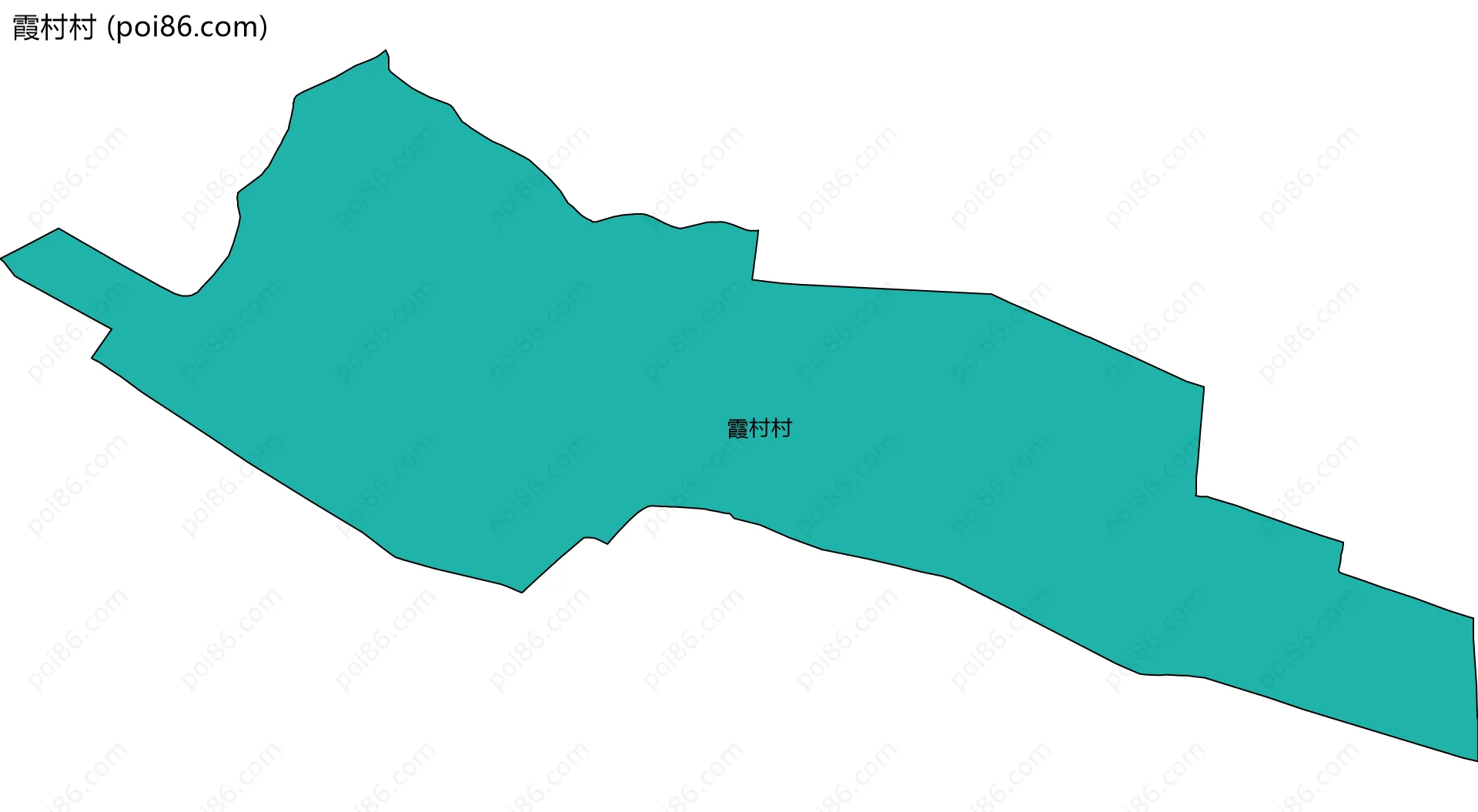 霞村村边界地图