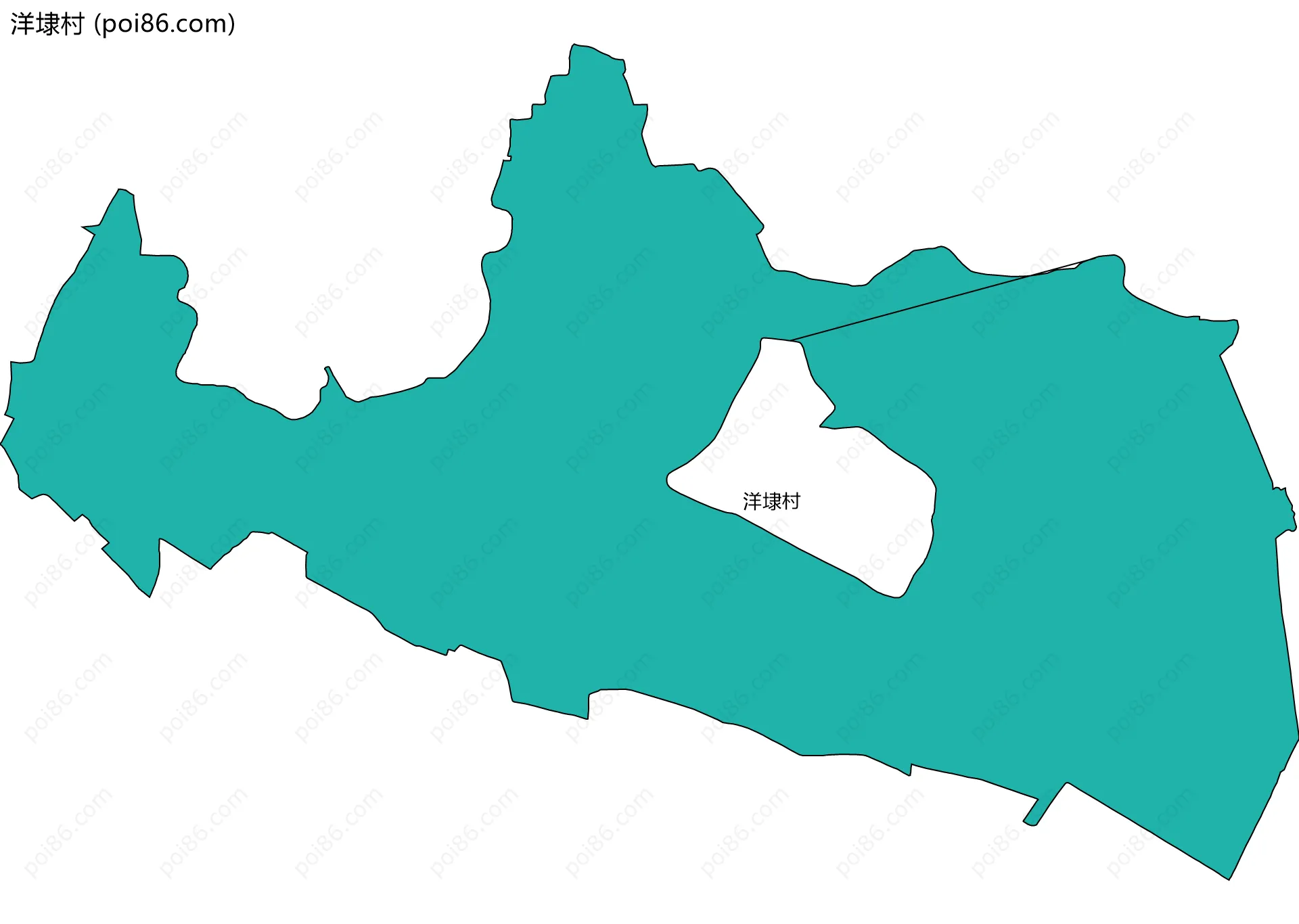 洋埭村边界地图
