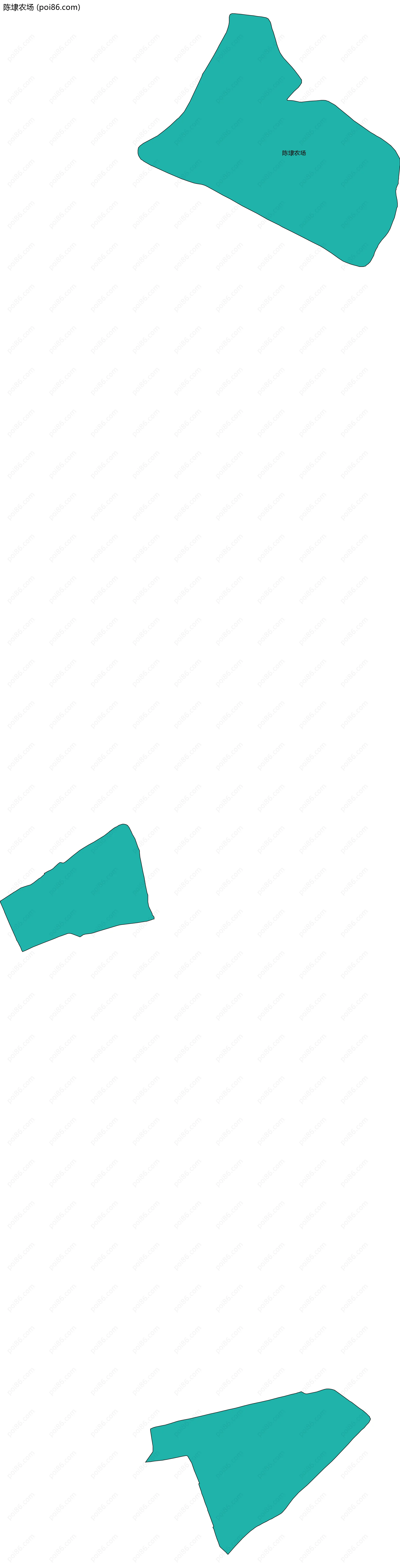 陈埭农场边界地图