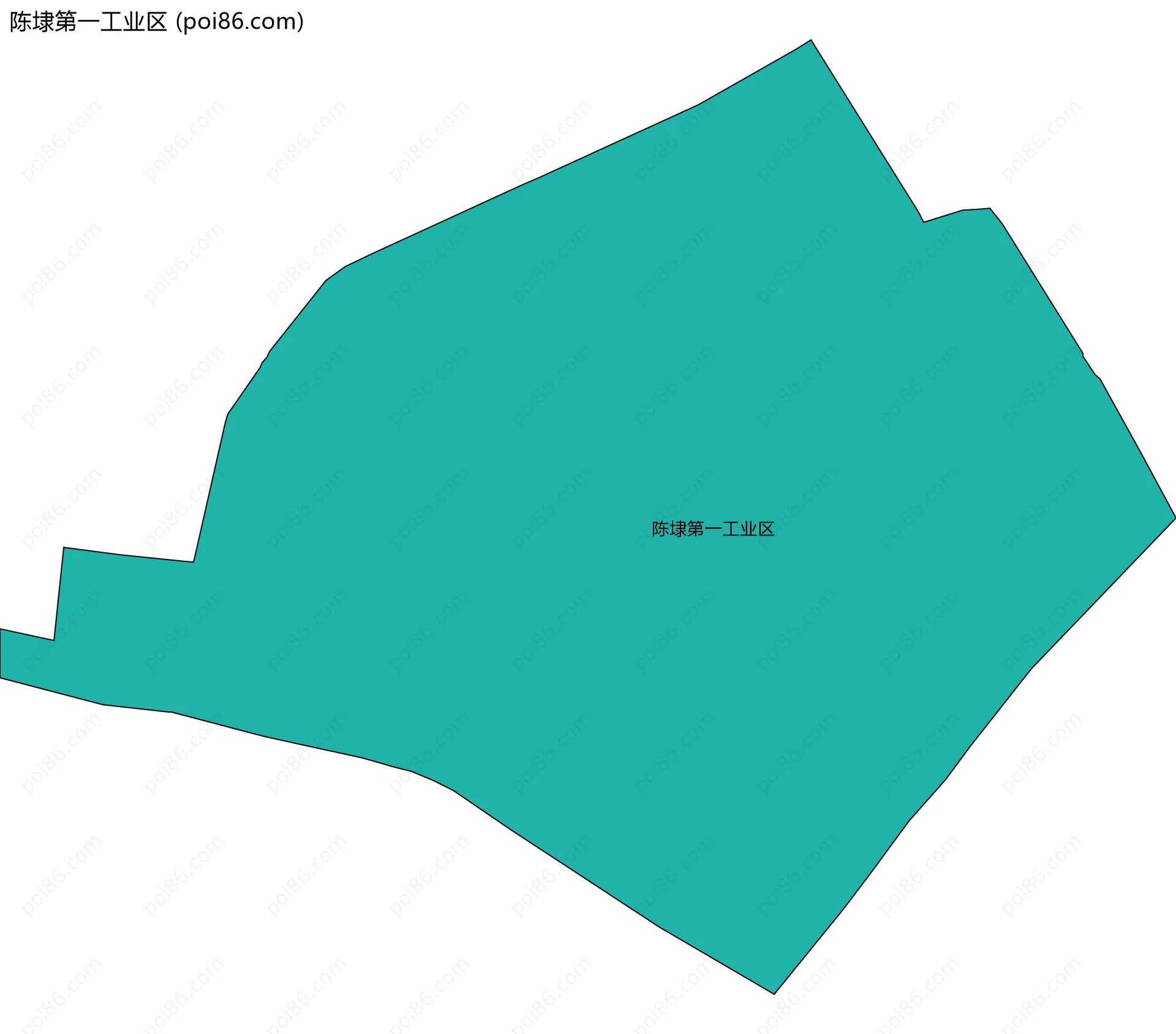 陈埭第一工业区边界地图