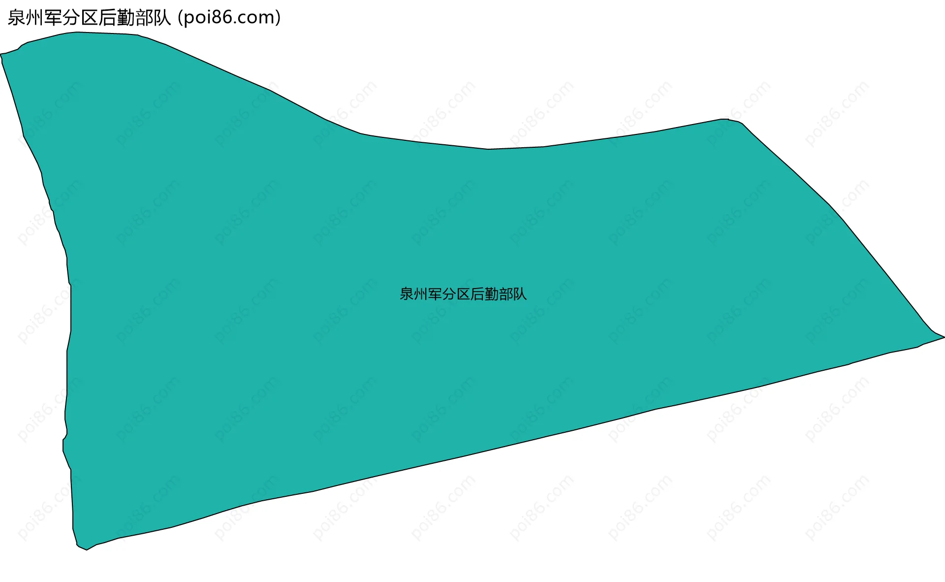 泉州军分区后勤部队边界地图