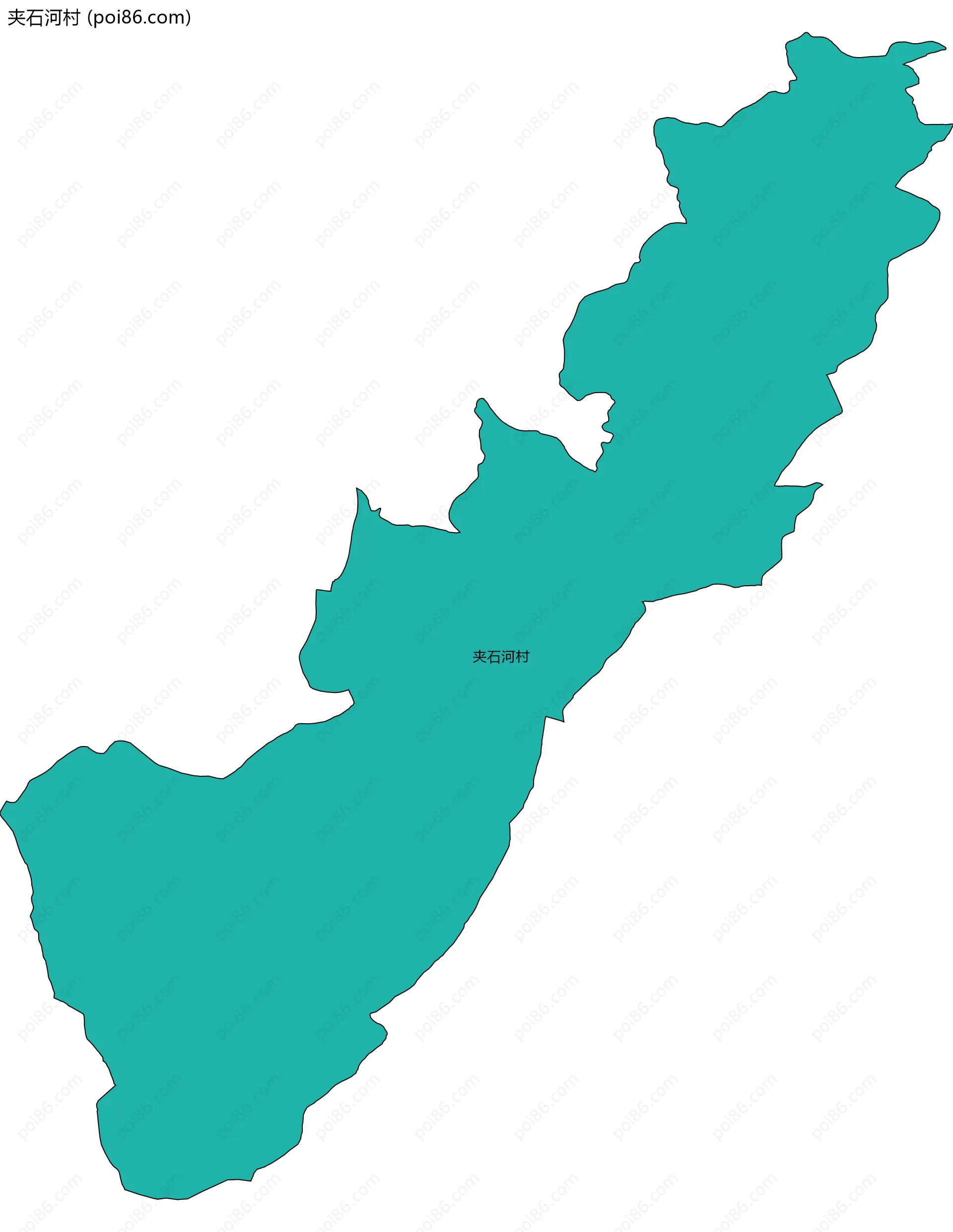 夹石河村边界地图