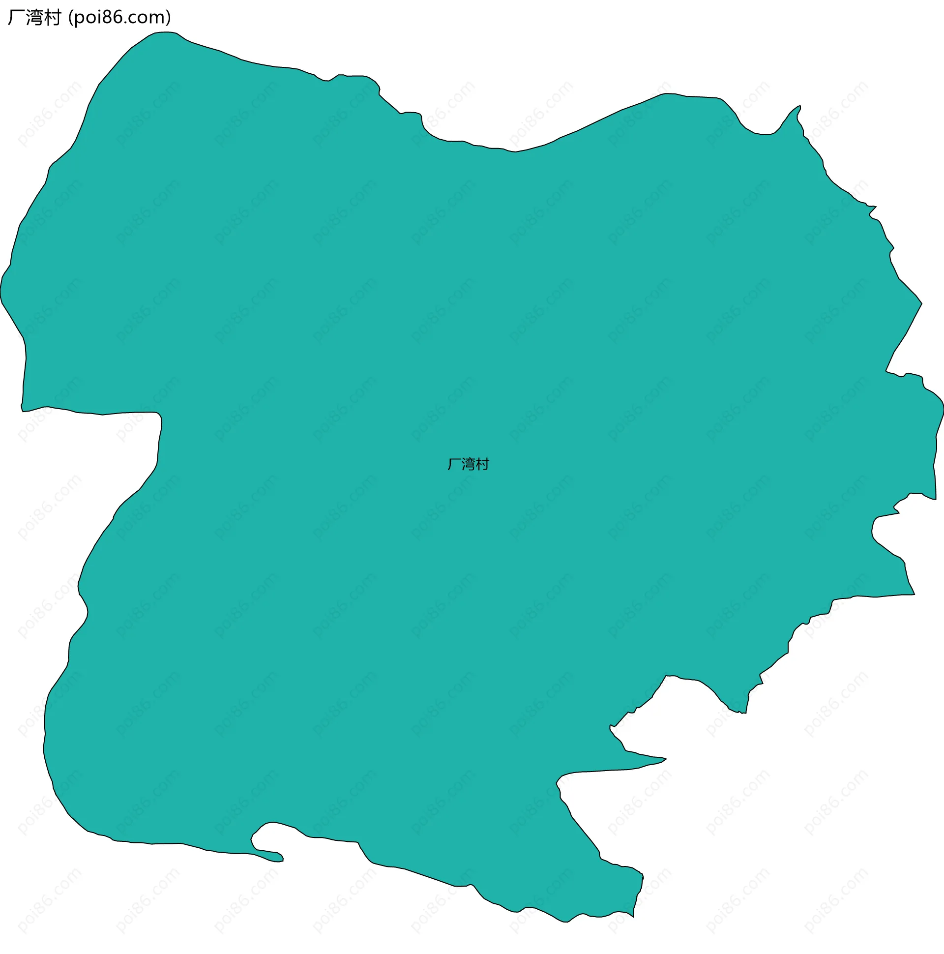 厂湾村边界地图