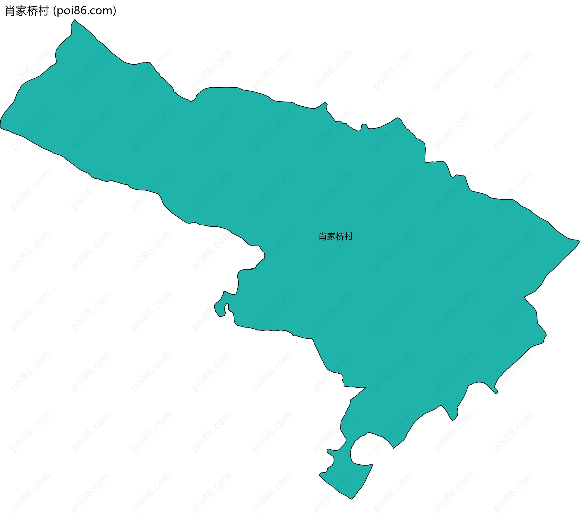 肖家桥村边界地图