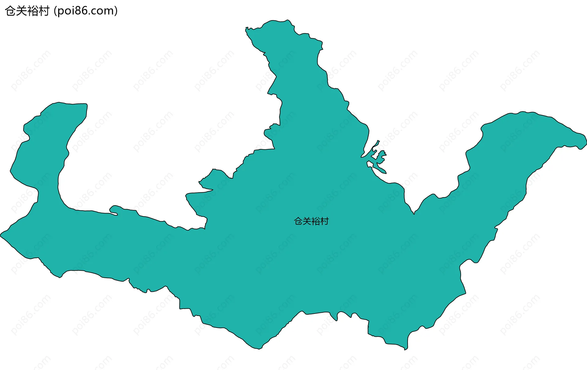 仓关裕村边界地图