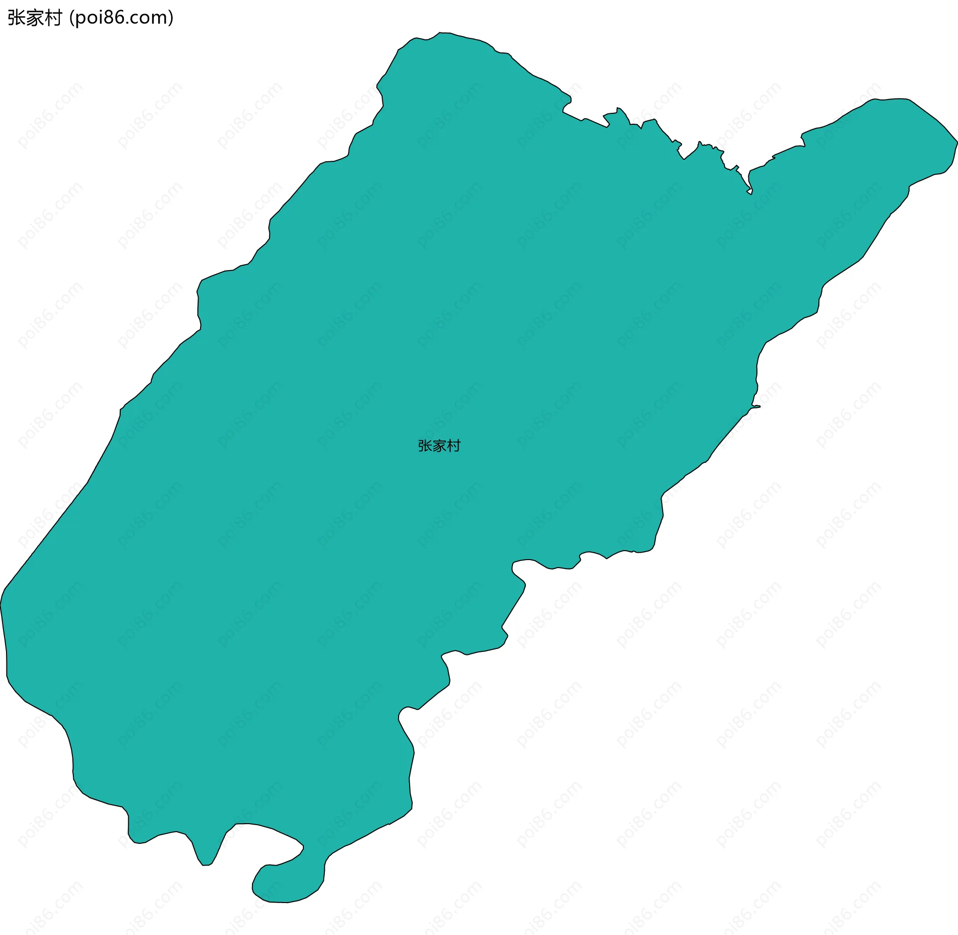 张家村边界地图