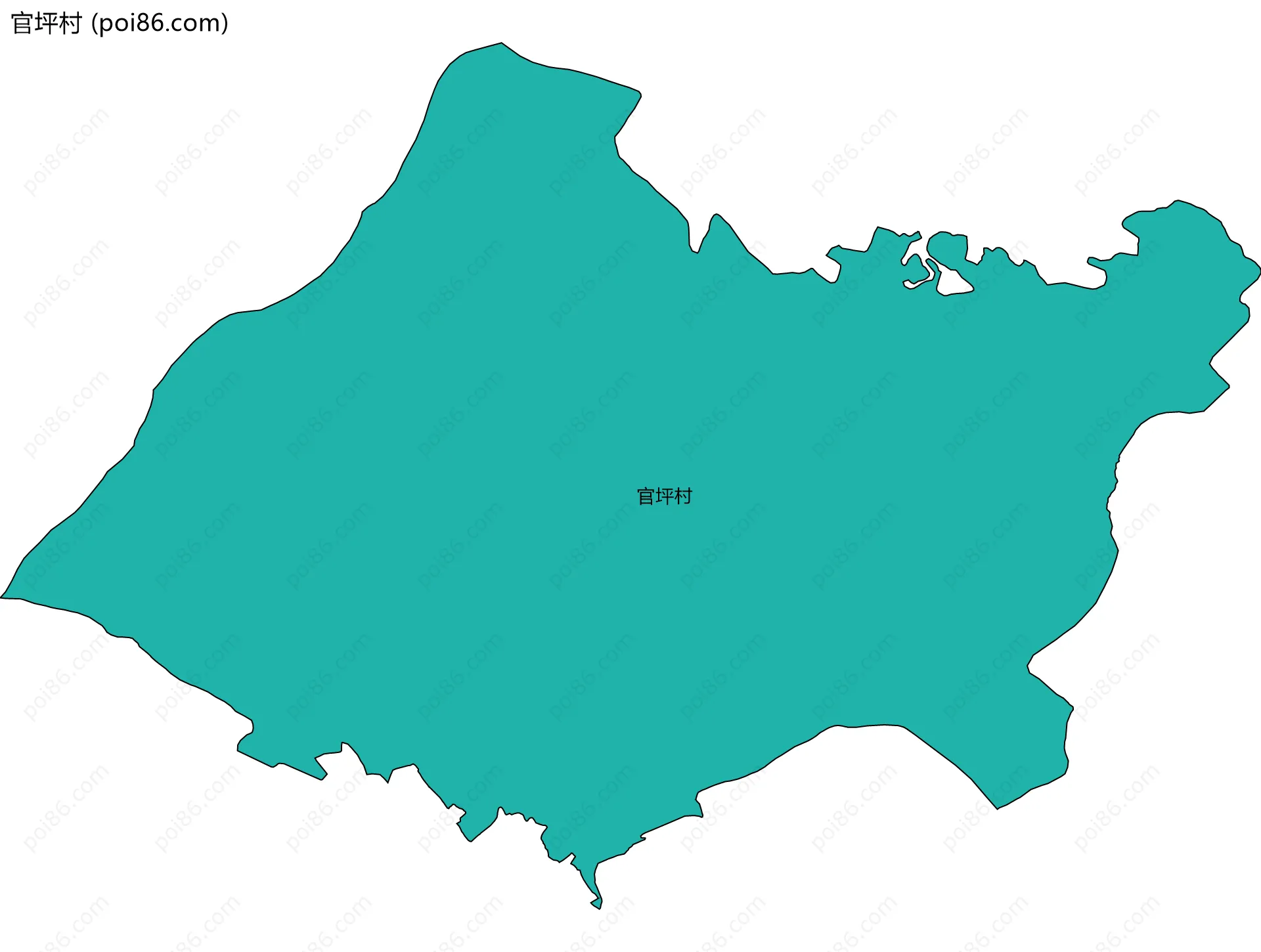 官坪村边界地图