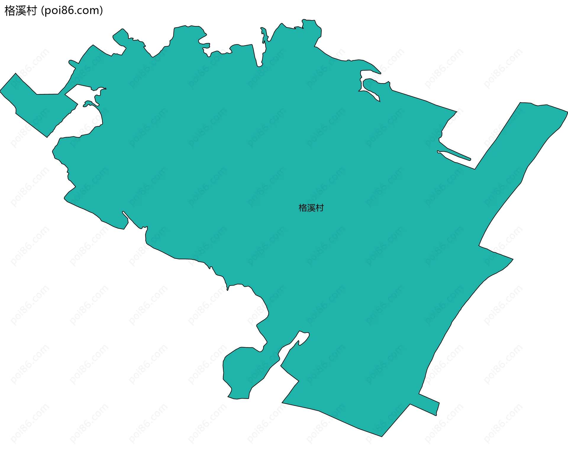格溪村边界地图