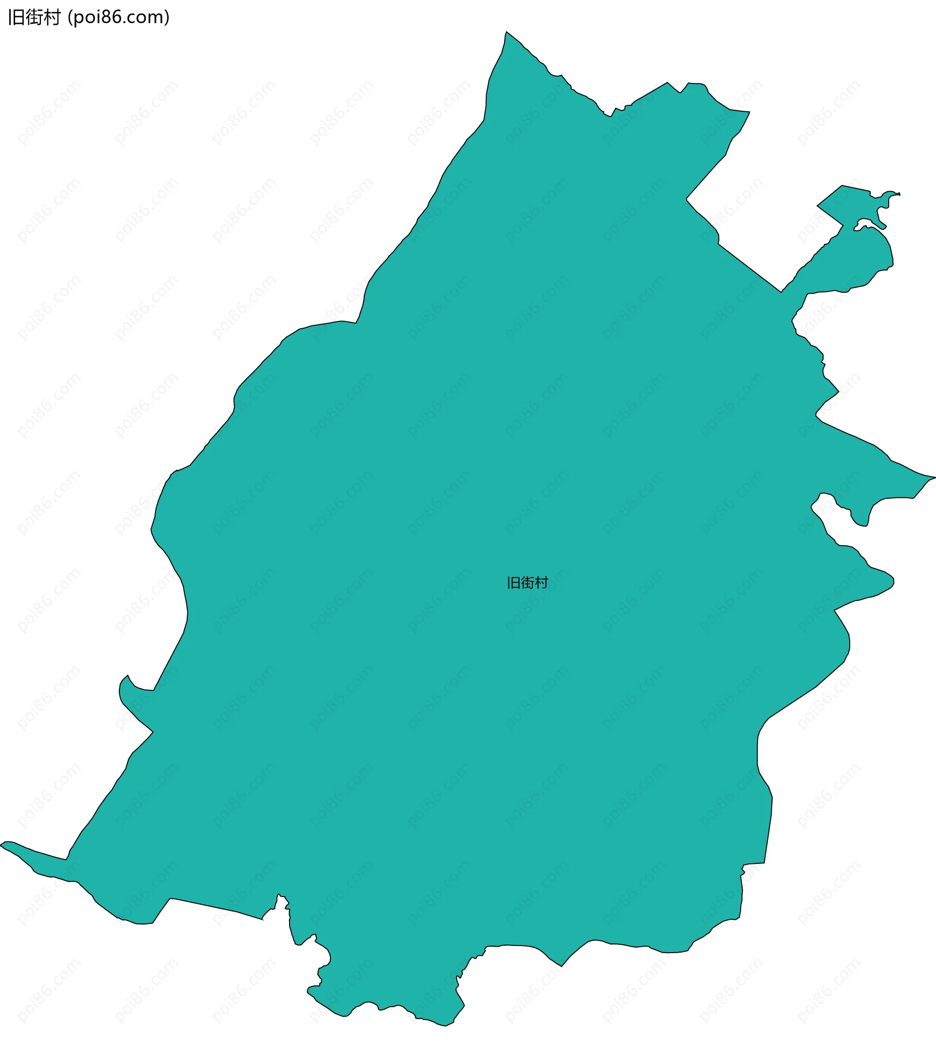 旧街村边界地图