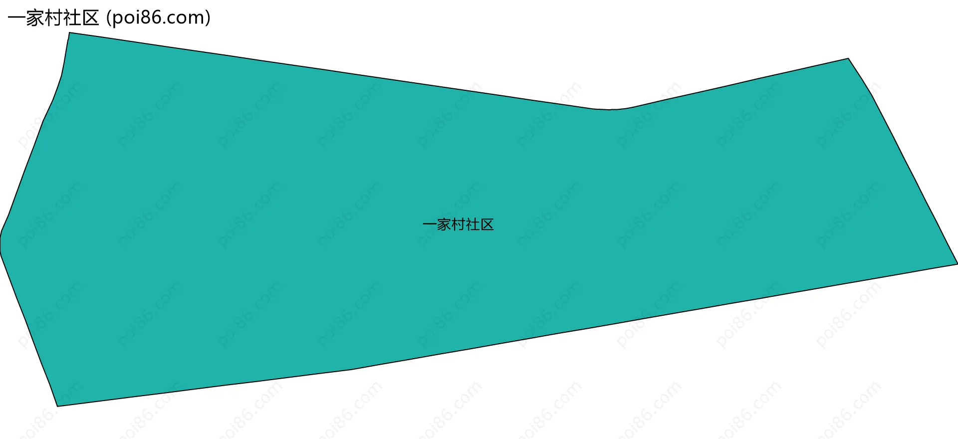 一家村社区边界地图