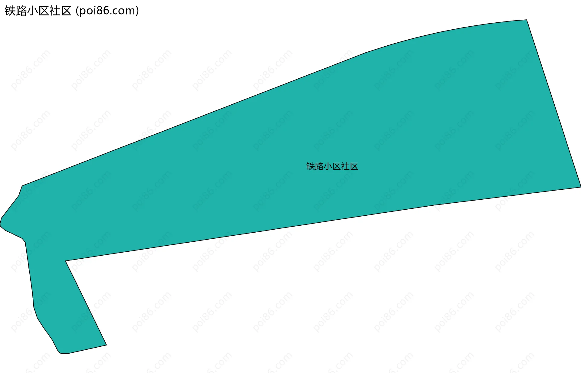 铁路小区社区边界地图