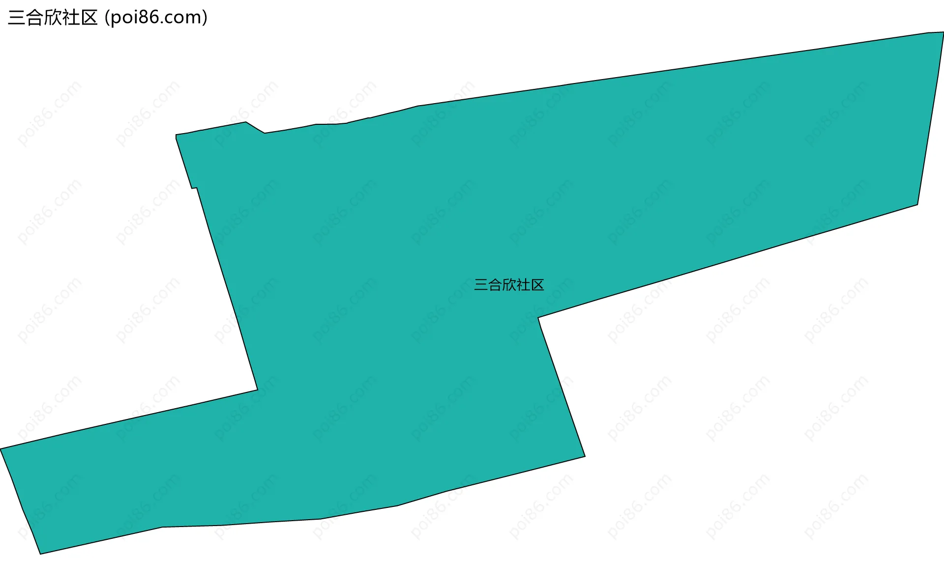 三合欣社区边界地图