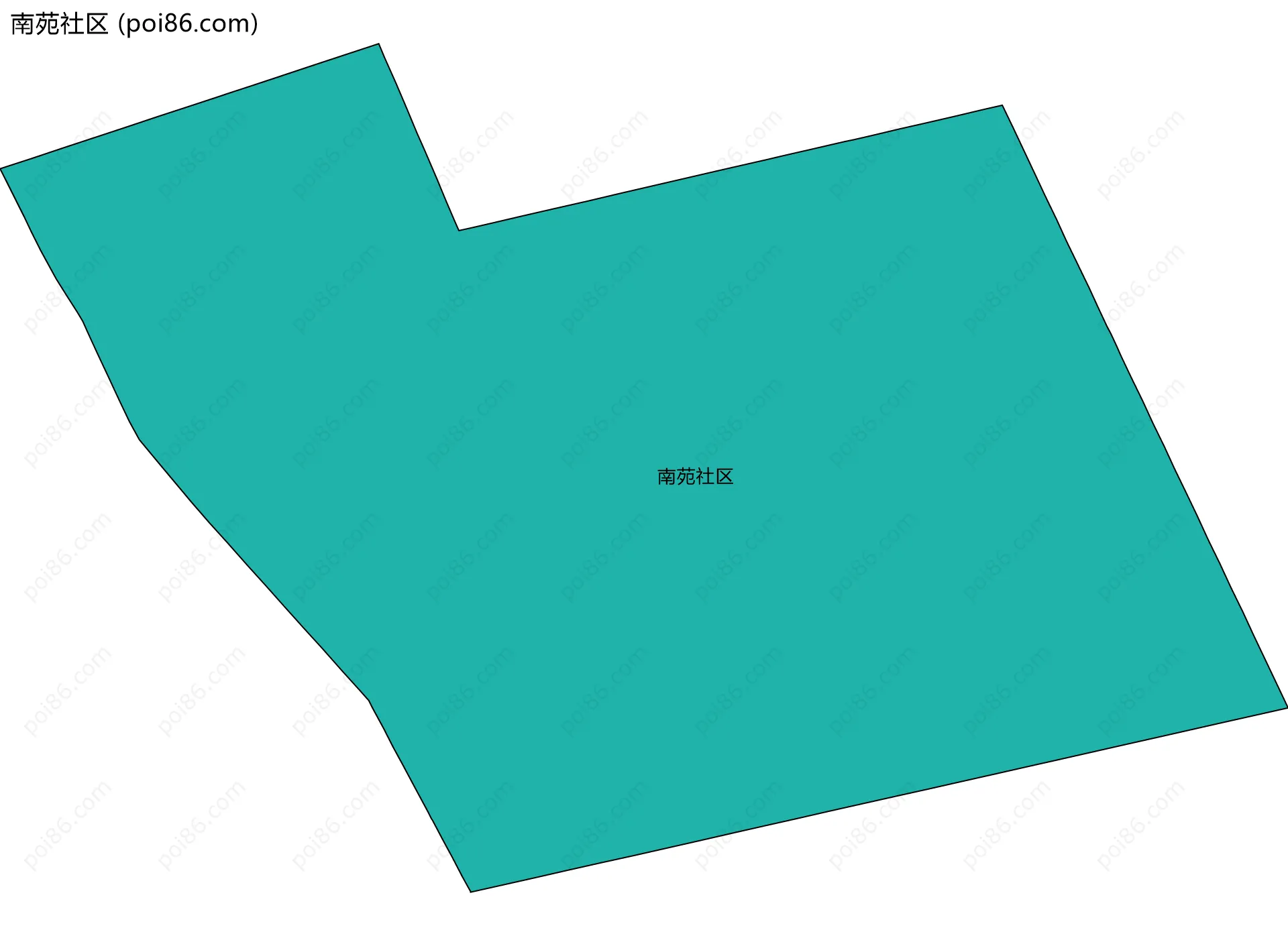 南苑社区边界地图