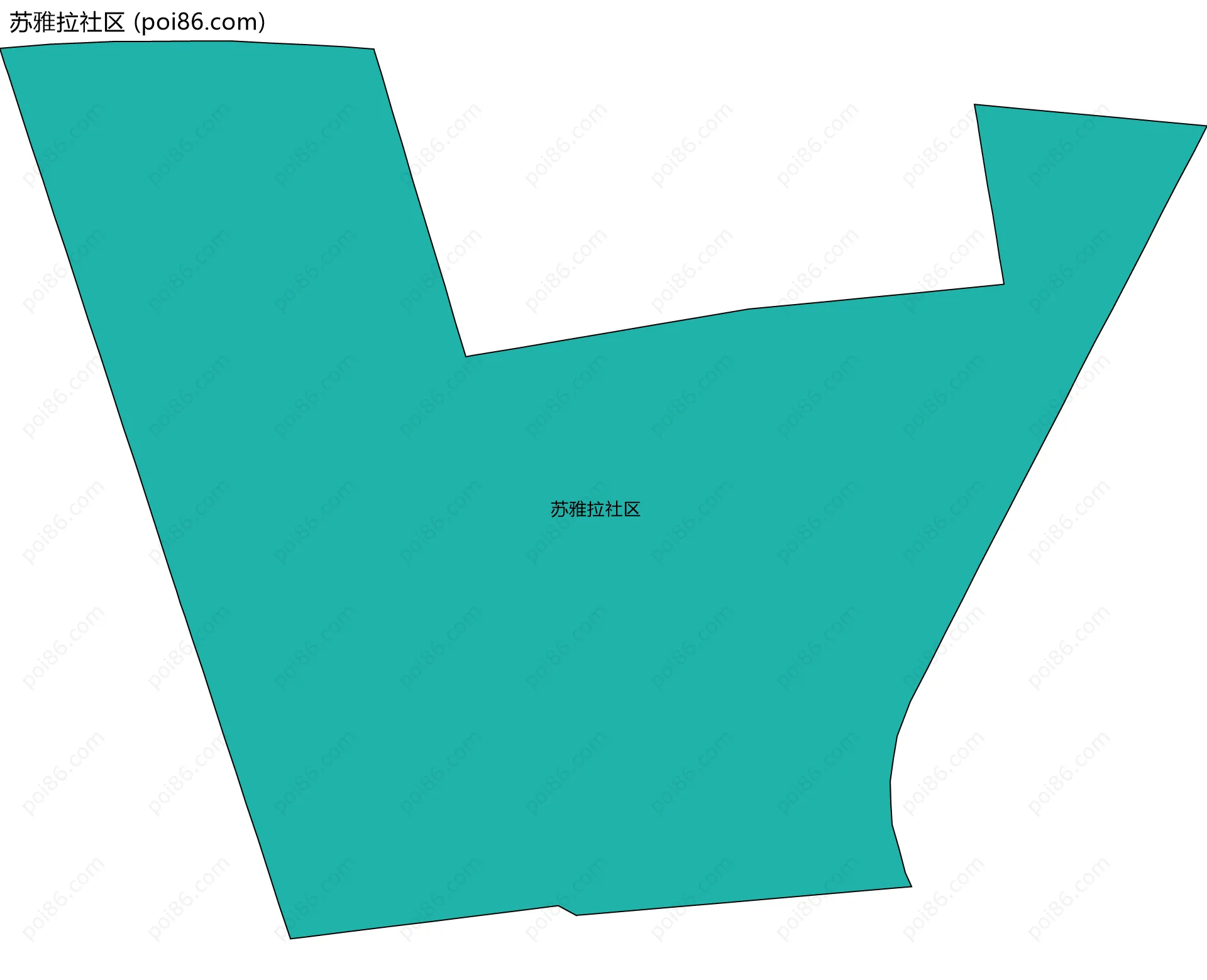 苏雅拉社区边界地图