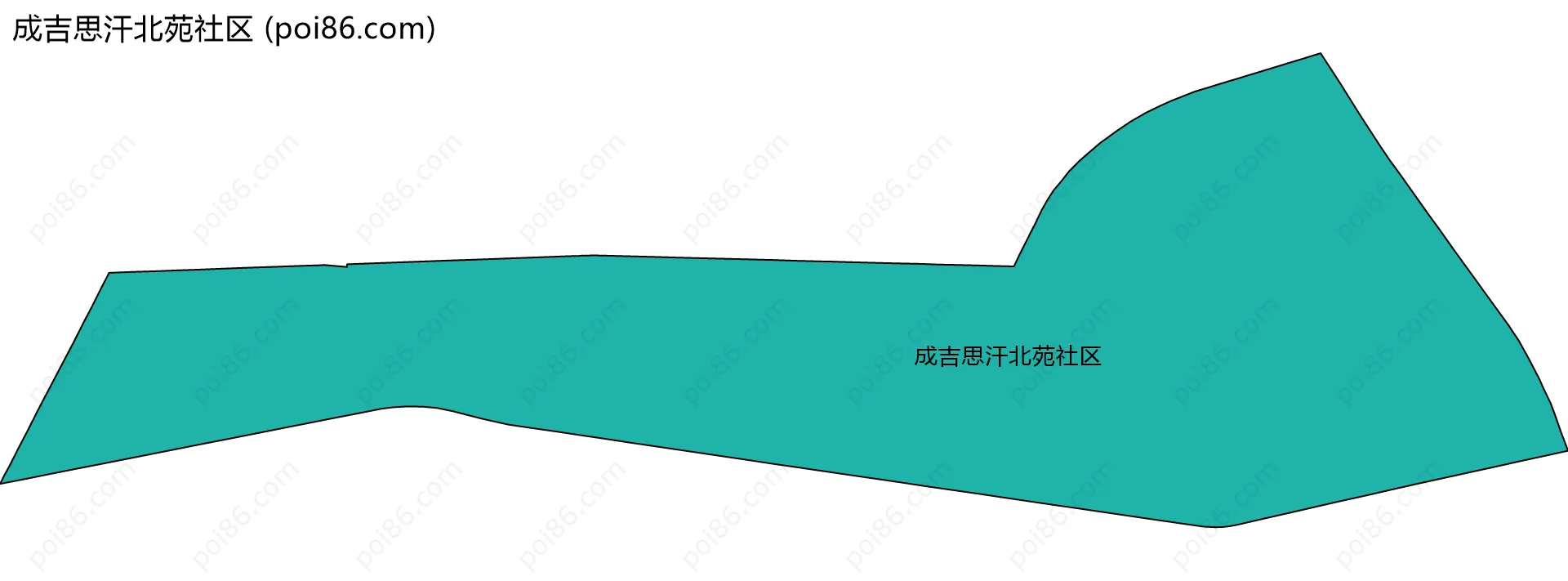 成吉思汗北苑社区边界地图