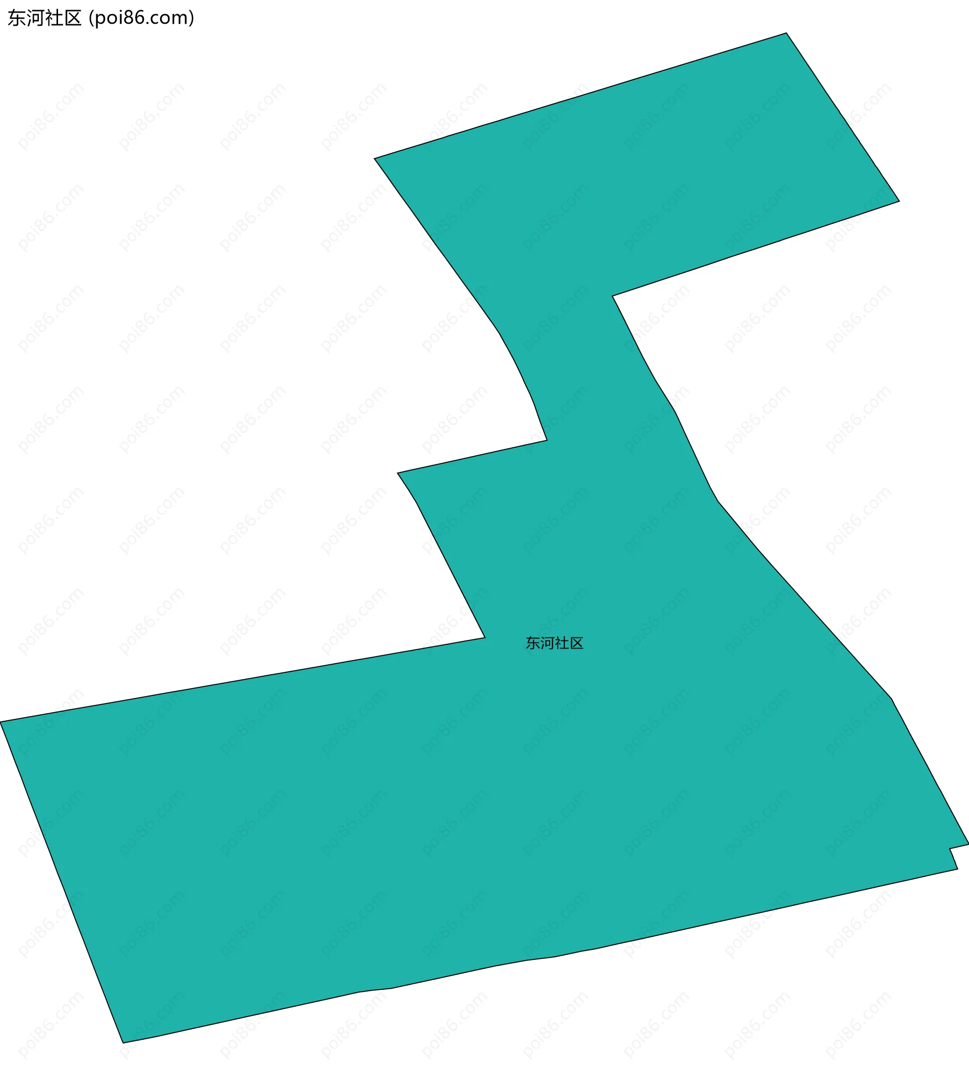 东河社区边界地图