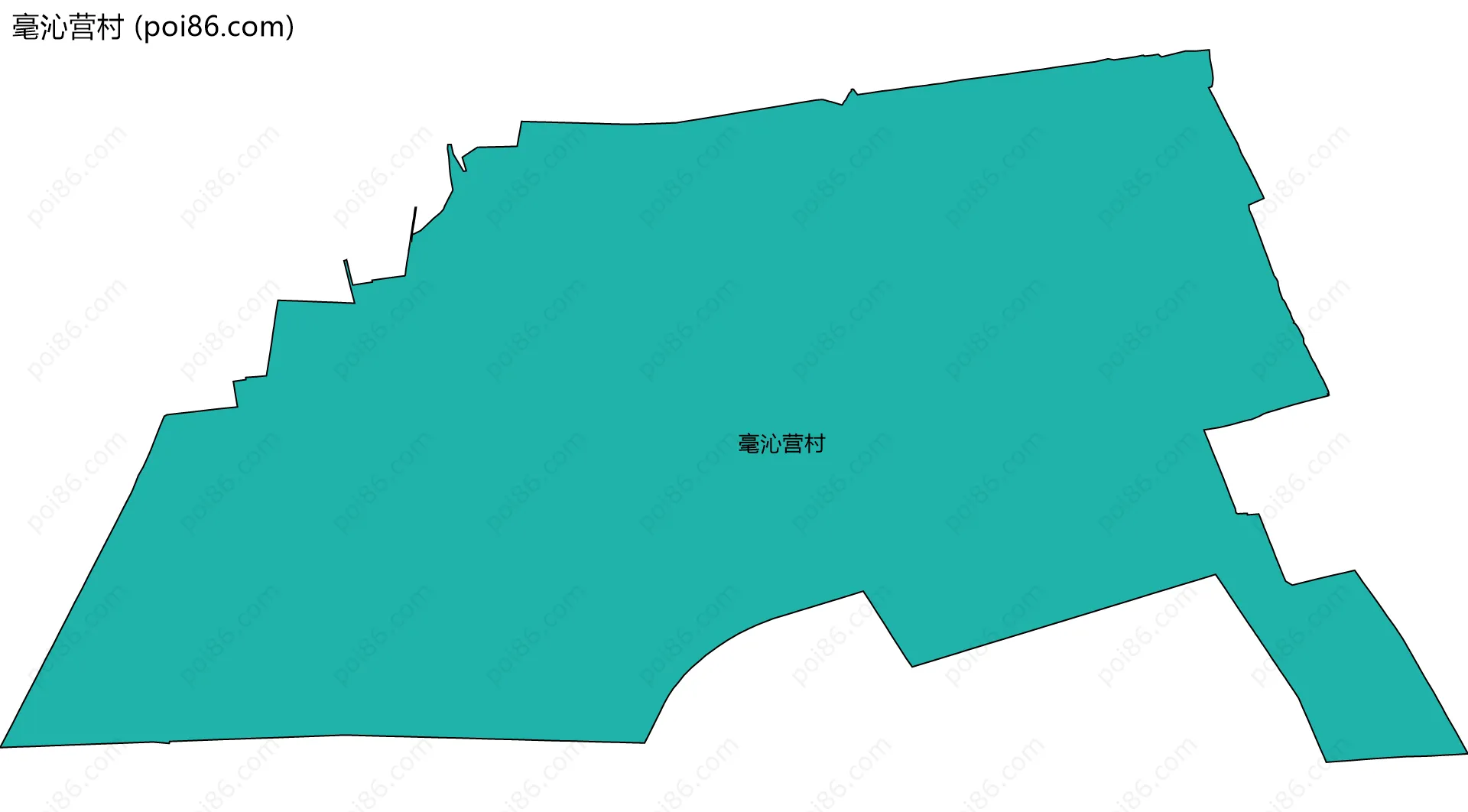 毫沁营村边界地图