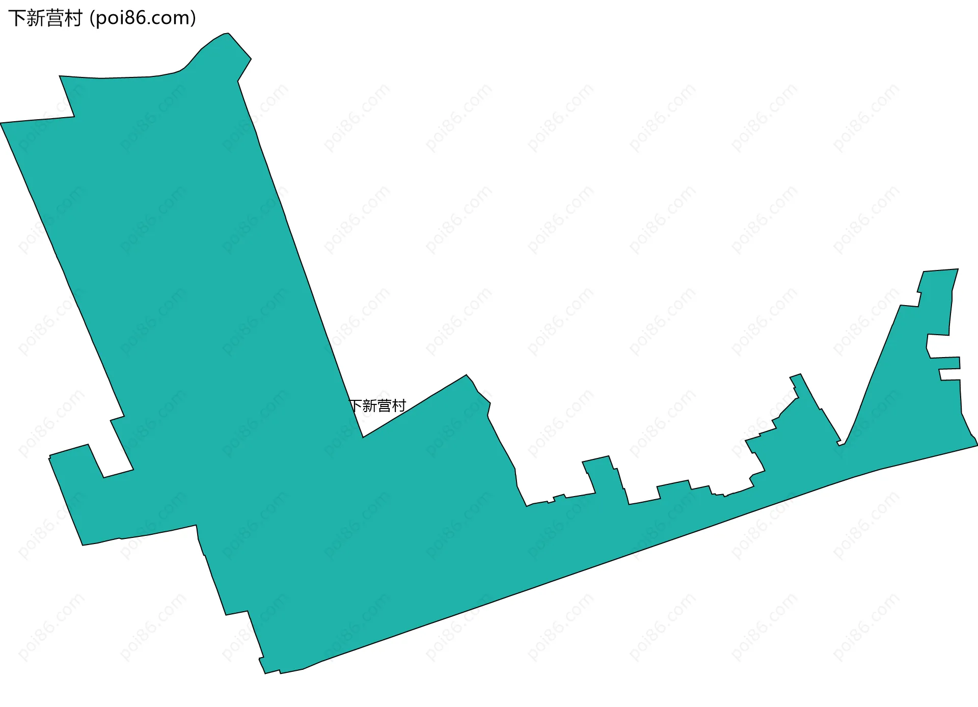 下新营村边界地图