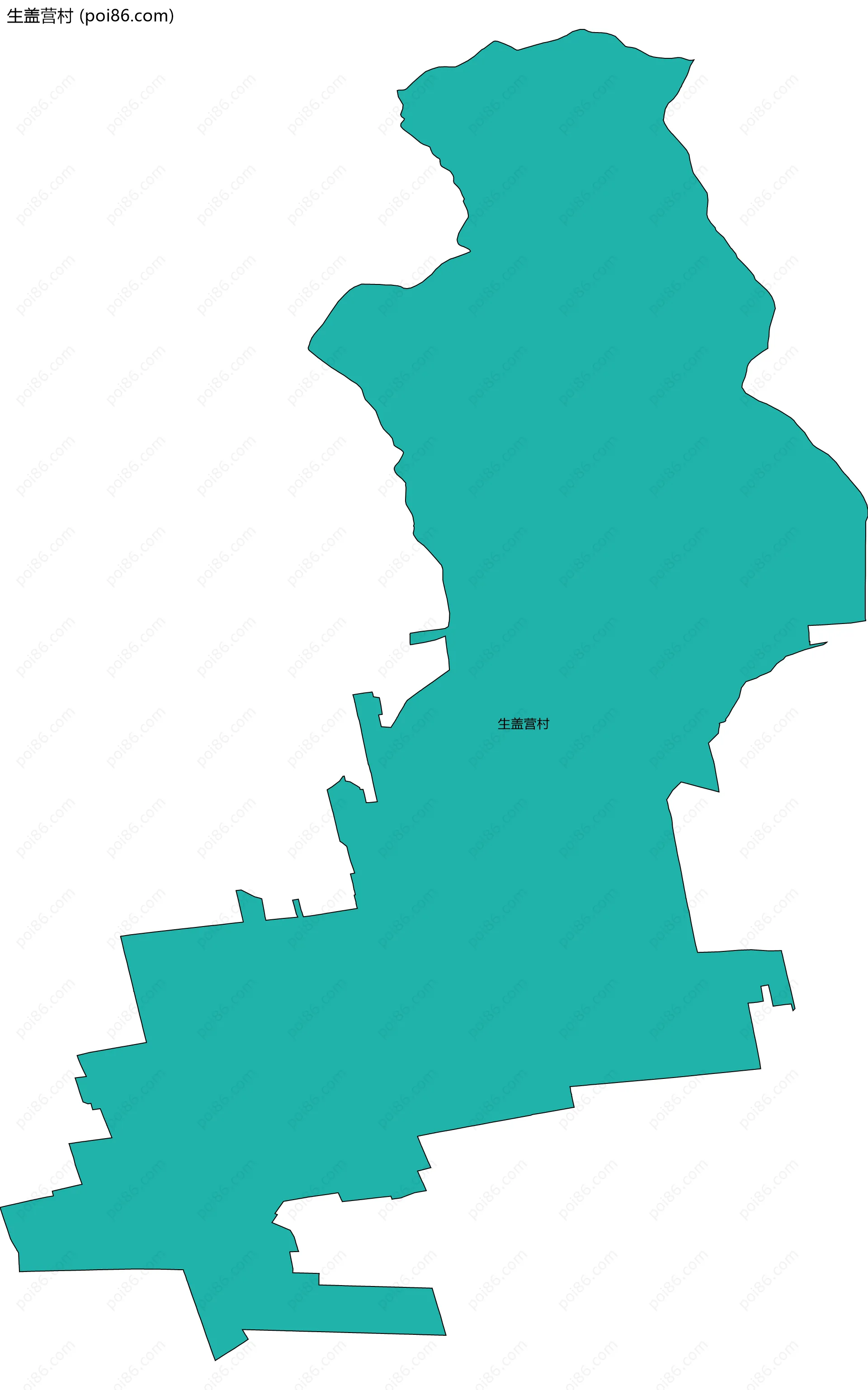 生盖营村边界地图