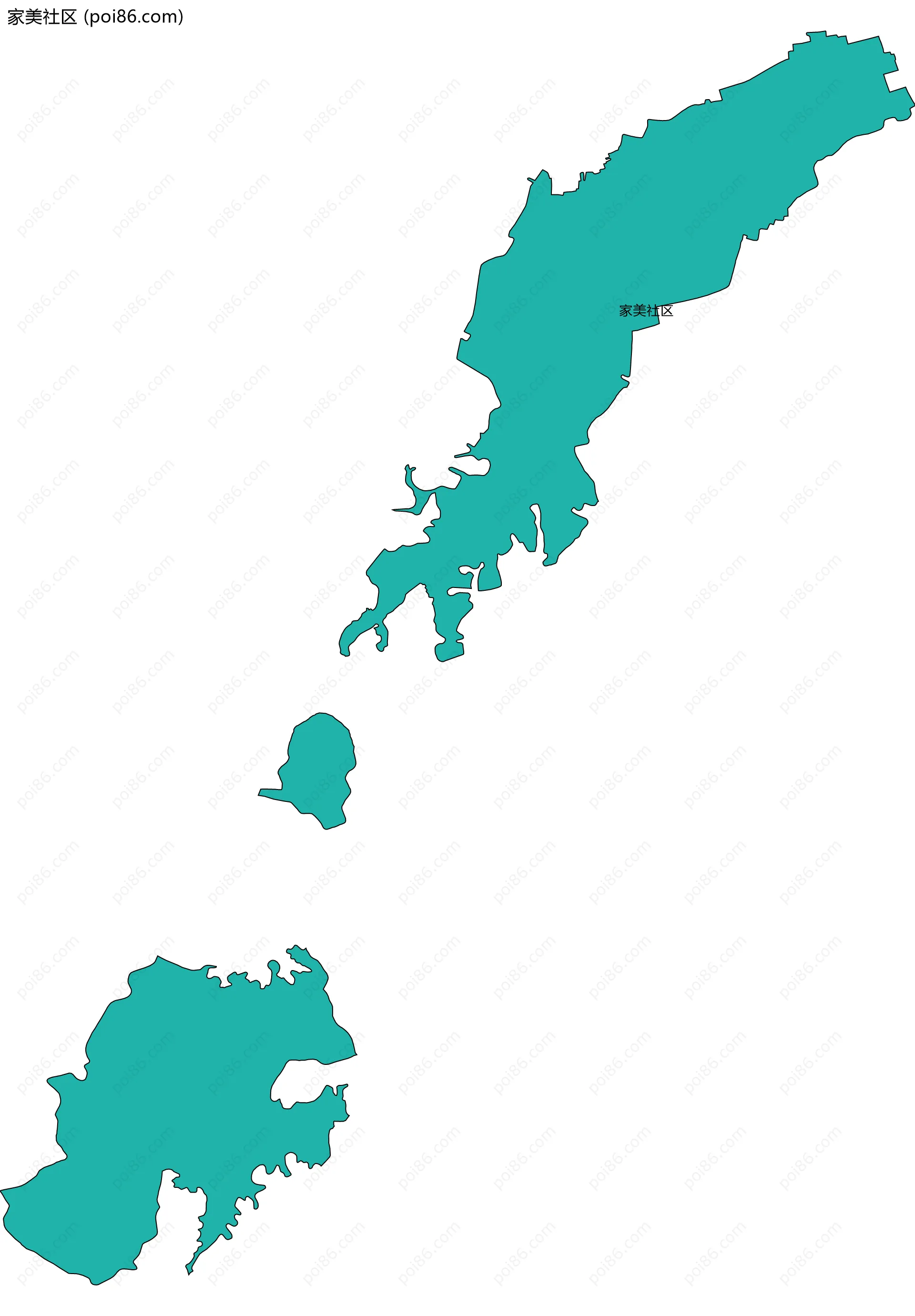 家美社区边界地图