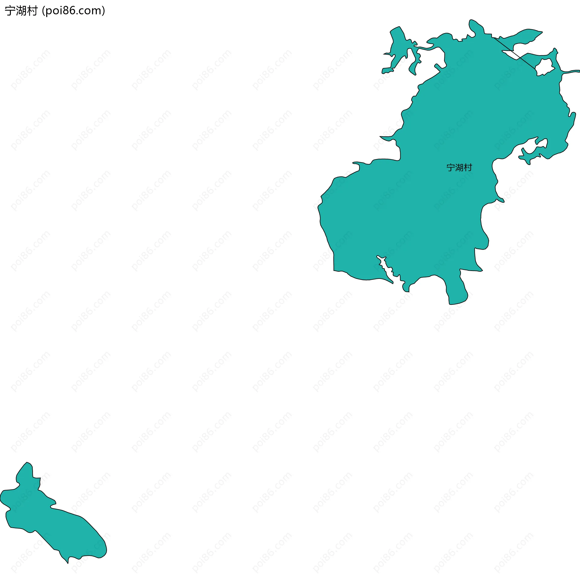 宁湖村边界地图