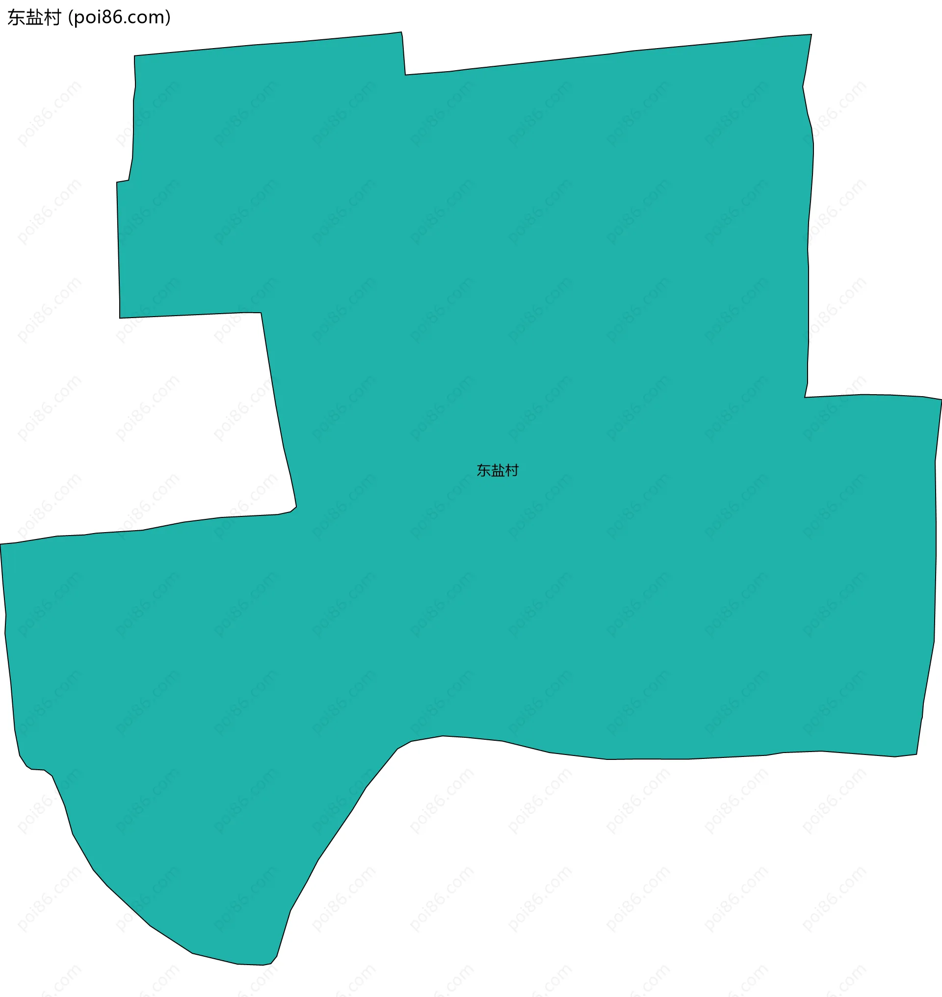 东盐村边界地图