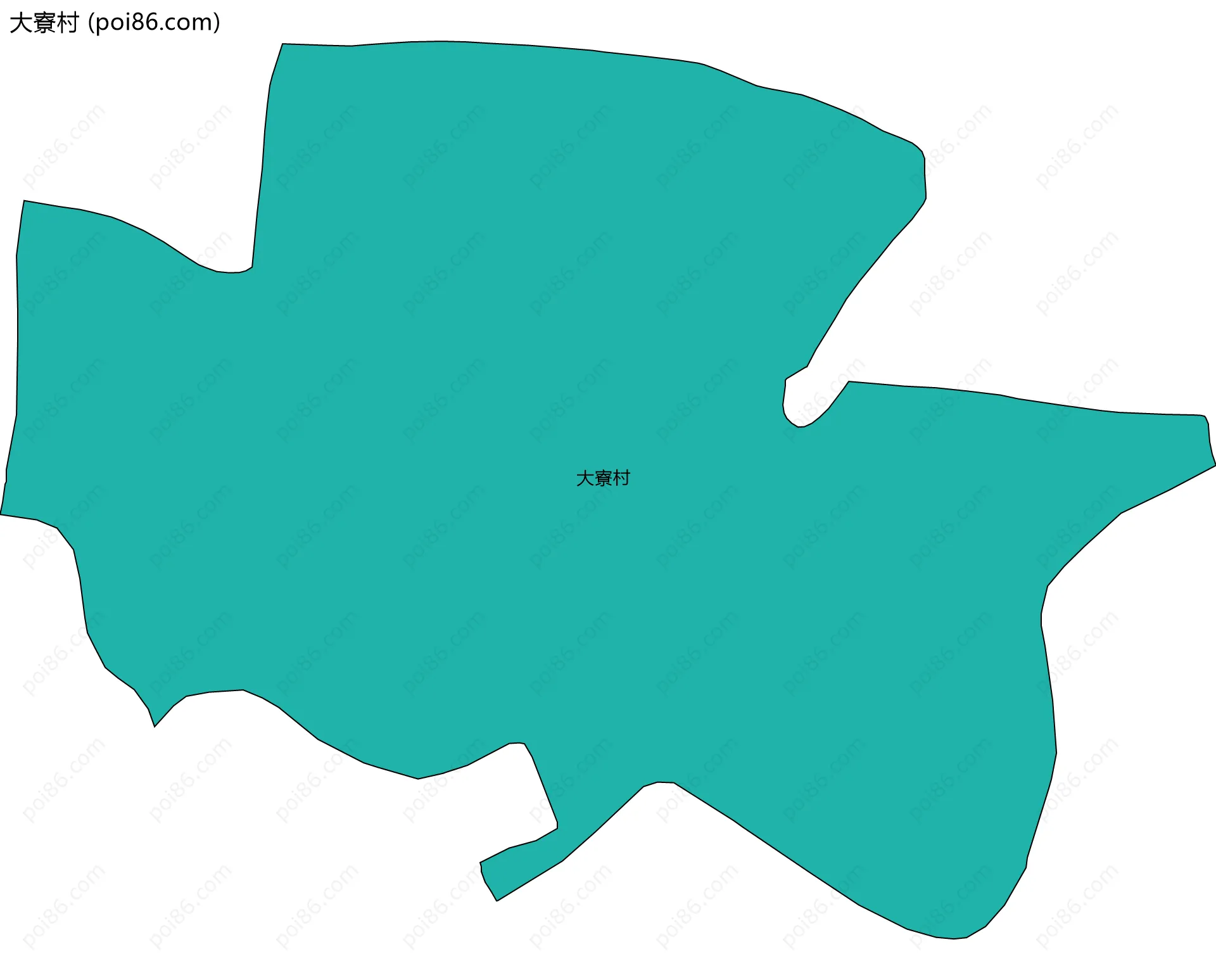 大寮村边界地图