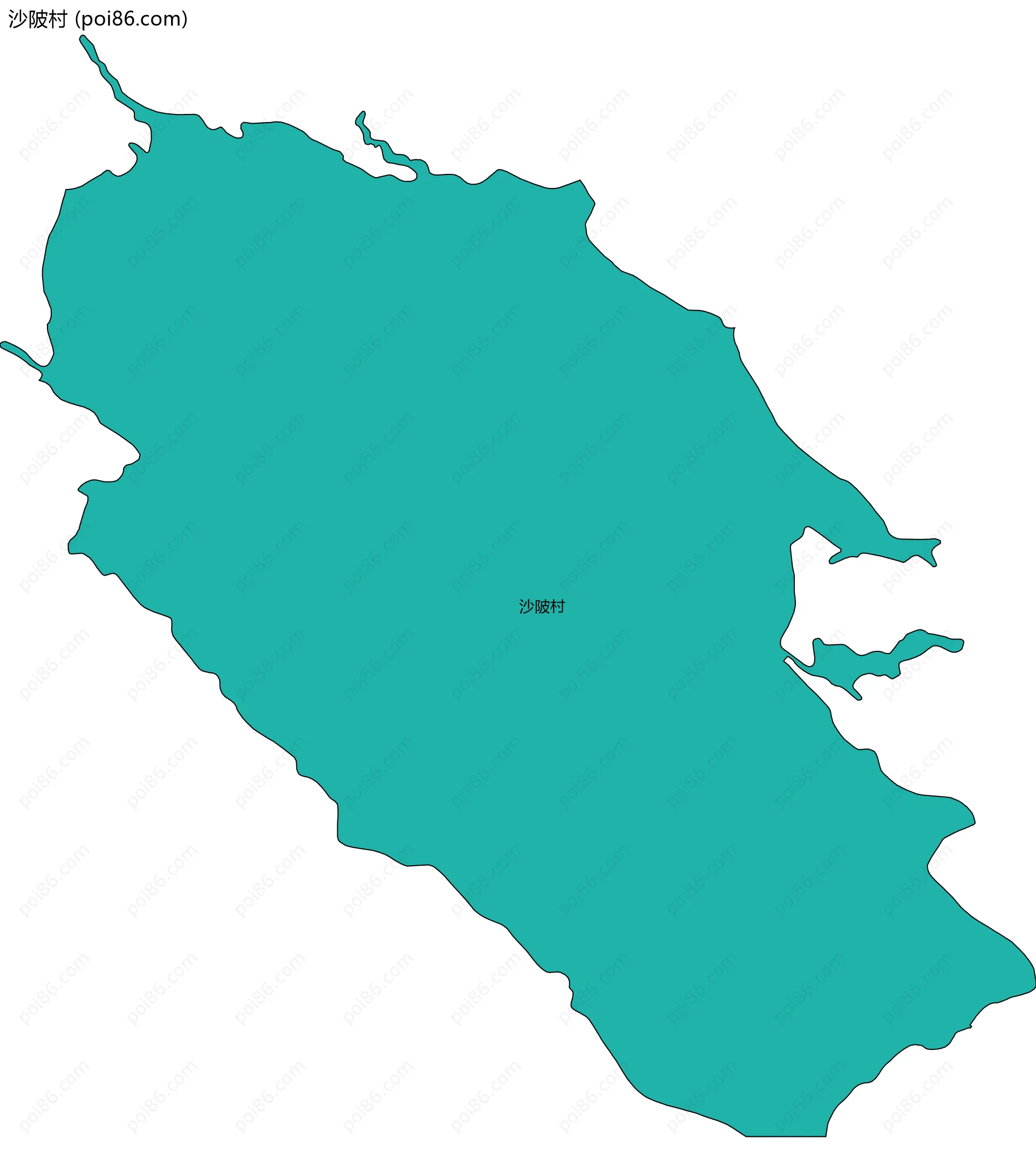 沙陂村边界地图
