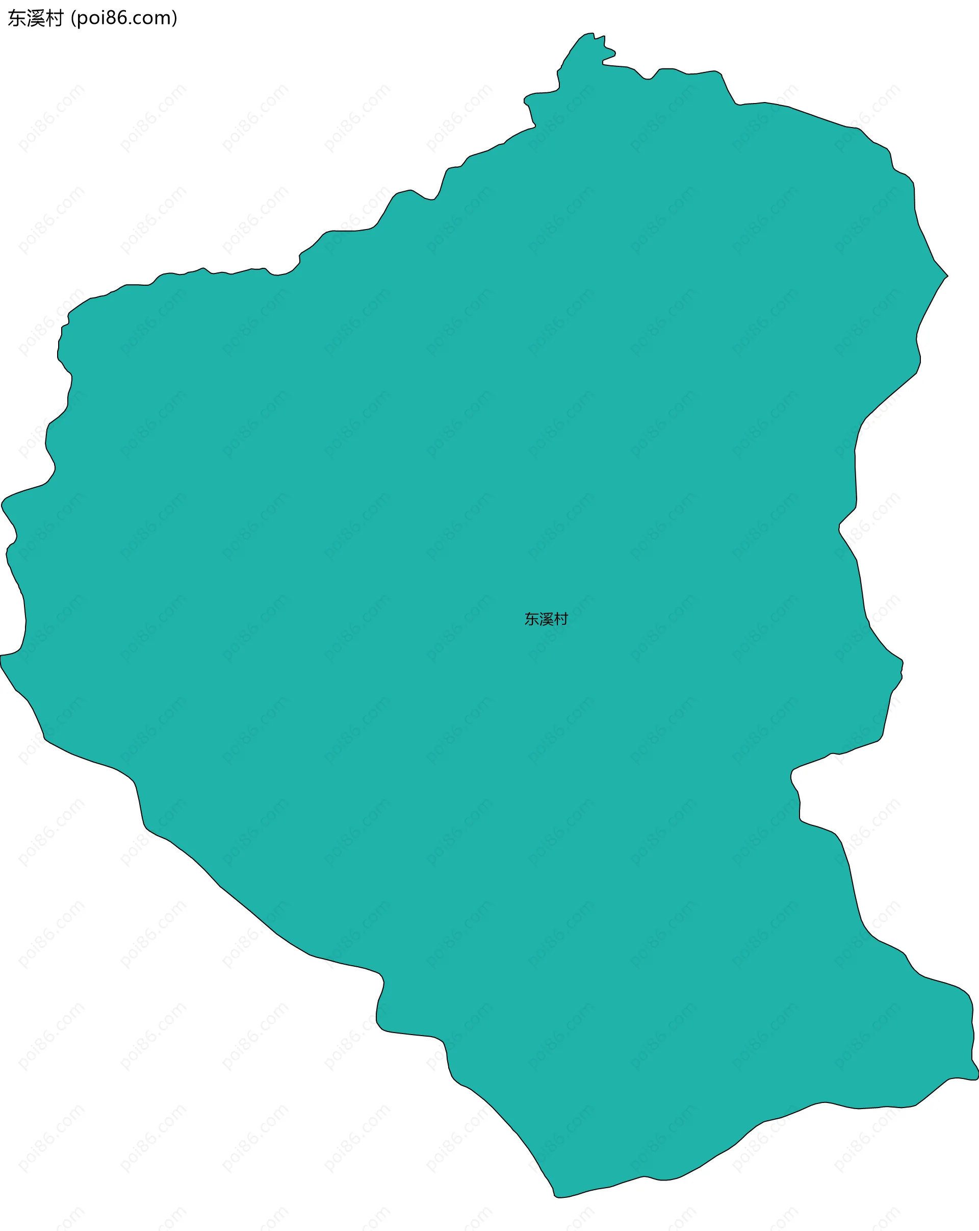 东溪村边界地图