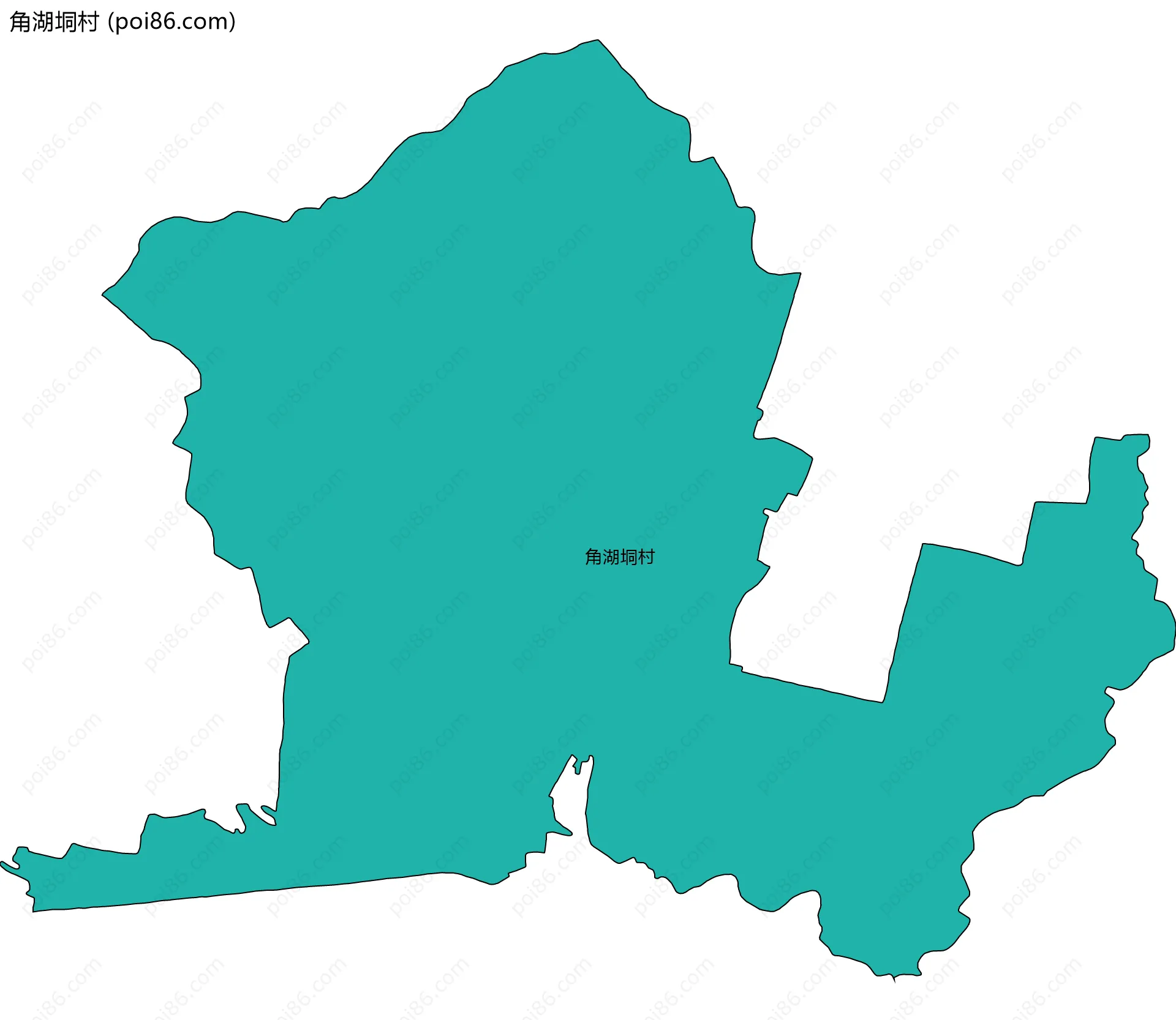 角湖垌村边界地图