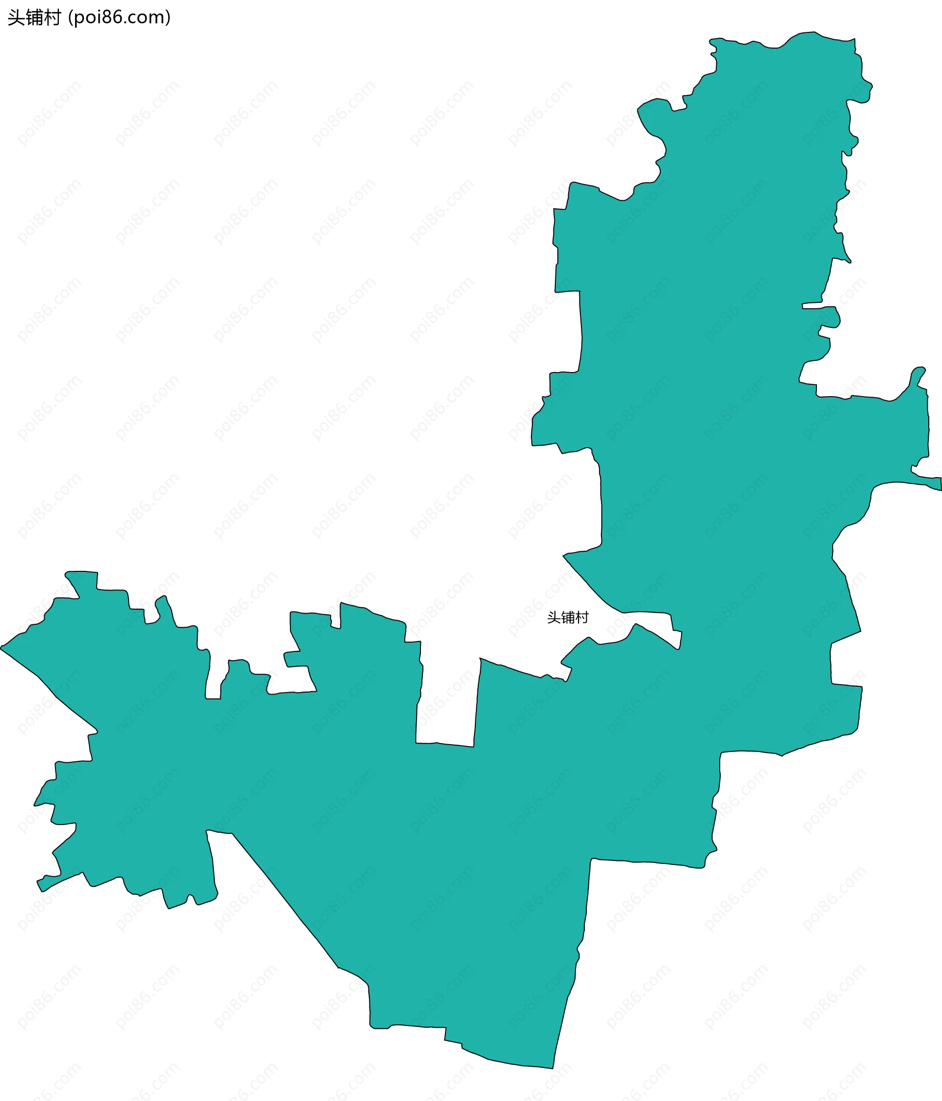 头铺村边界地图