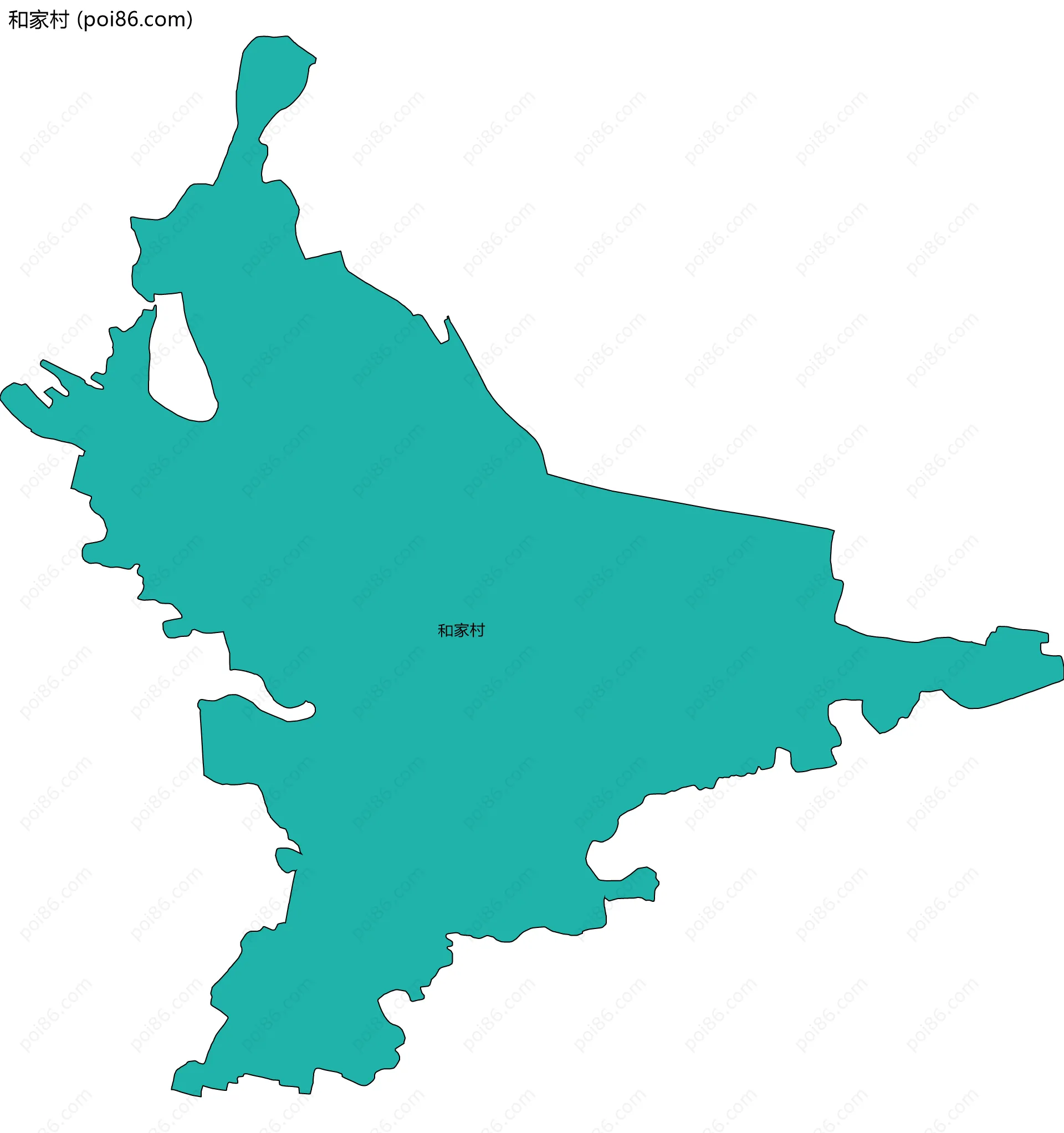 和家村边界地图