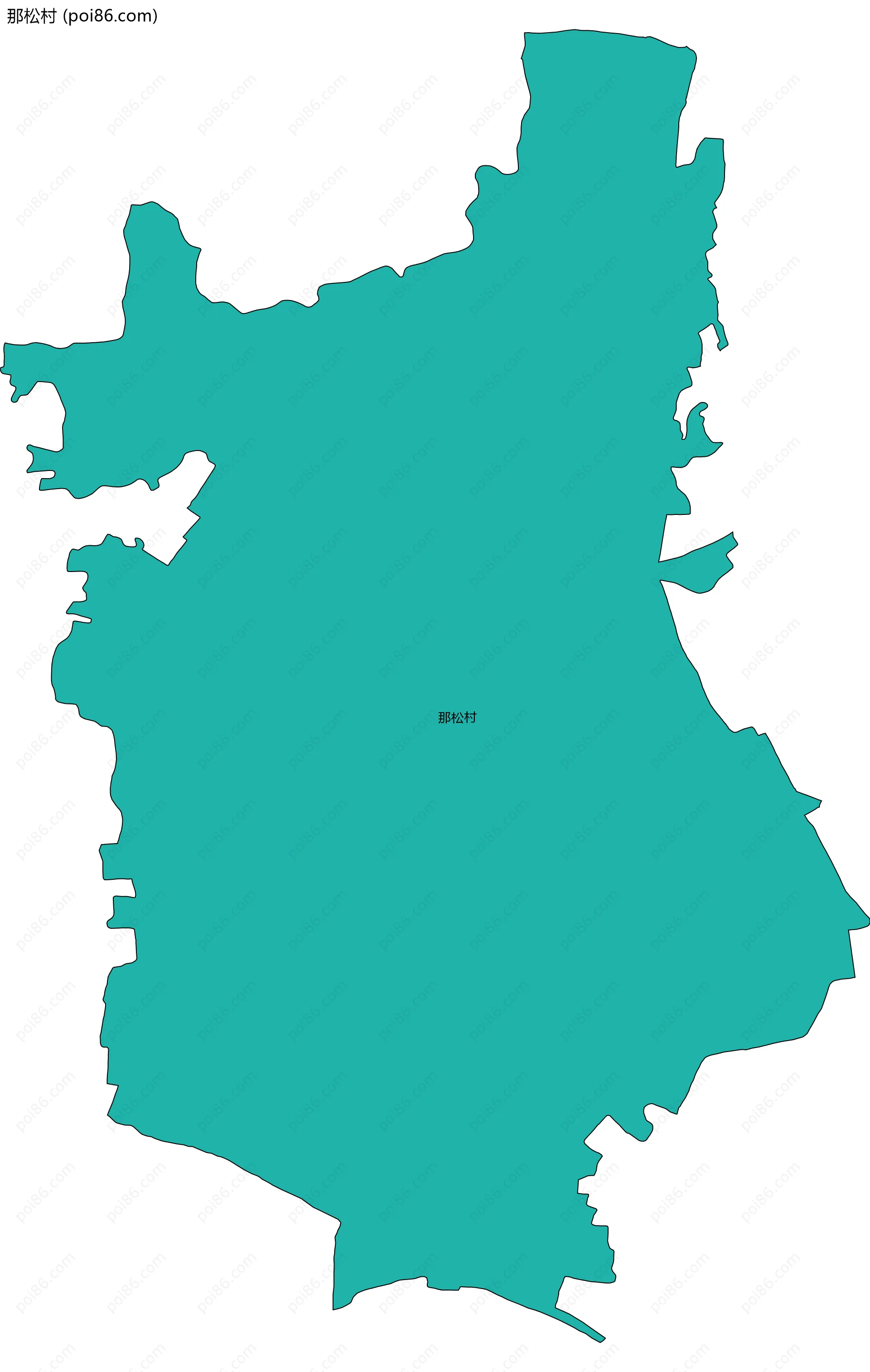 那松村边界地图