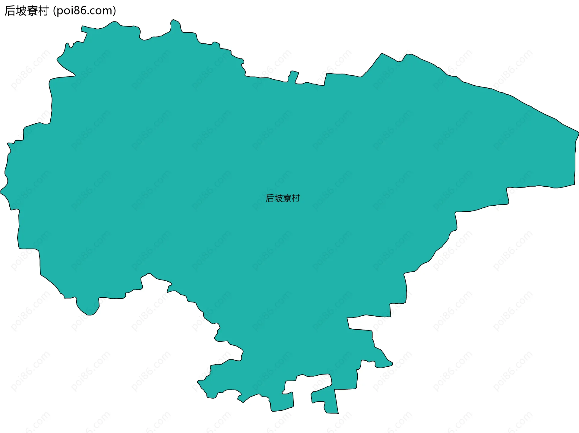 后坡寮村边界地图