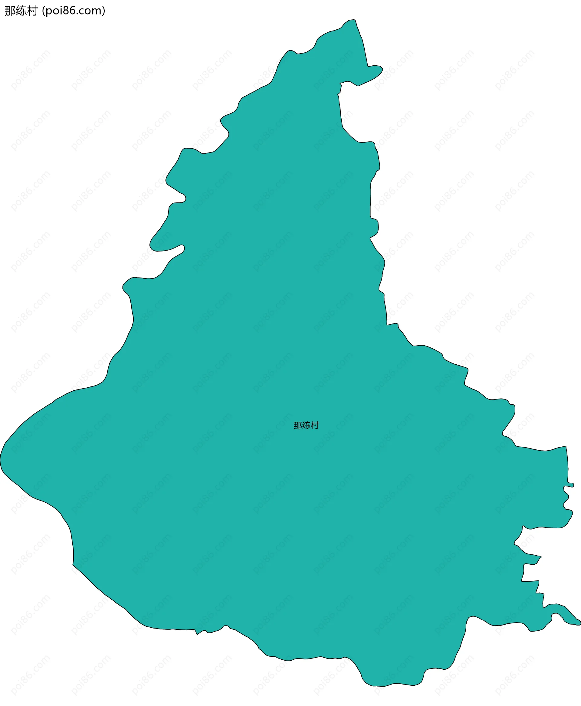 那练村边界地图