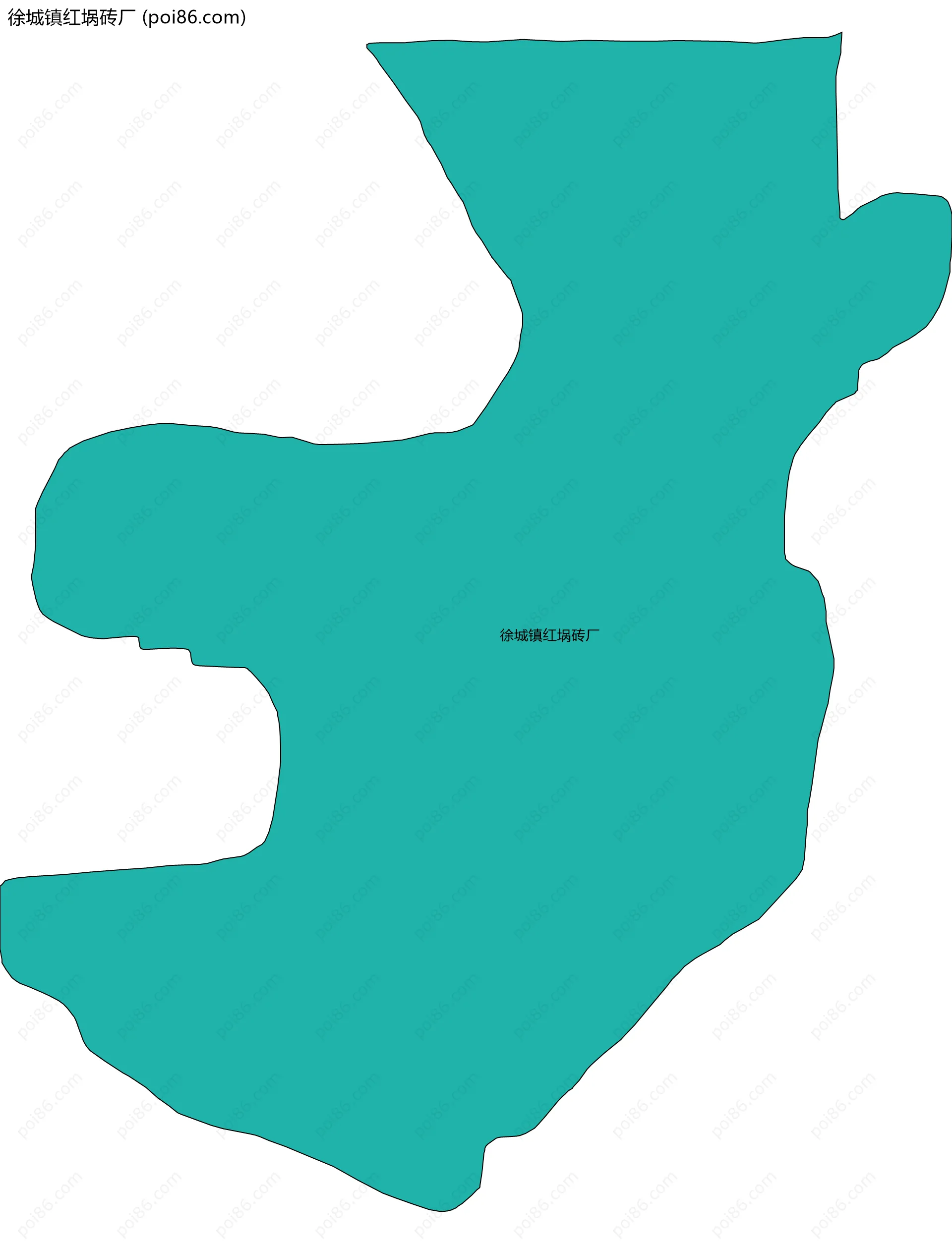 徐城镇红埚砖厂边界地图