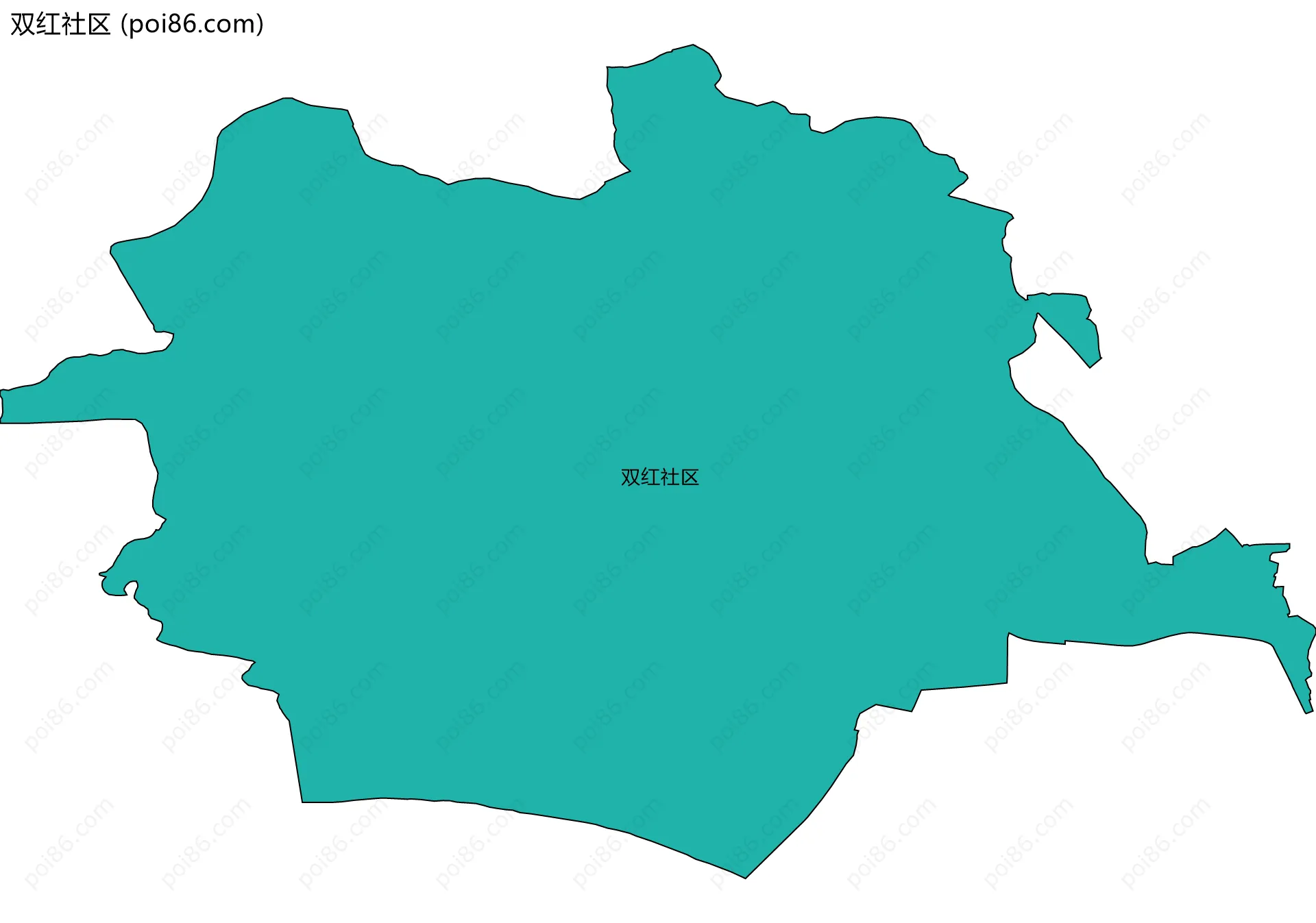 双红社区边界地图