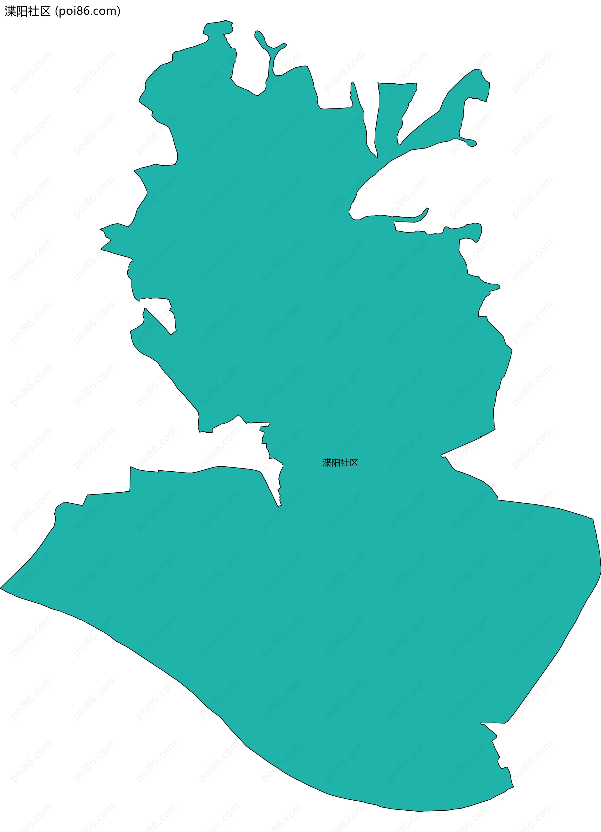 渫阳社区边界地图