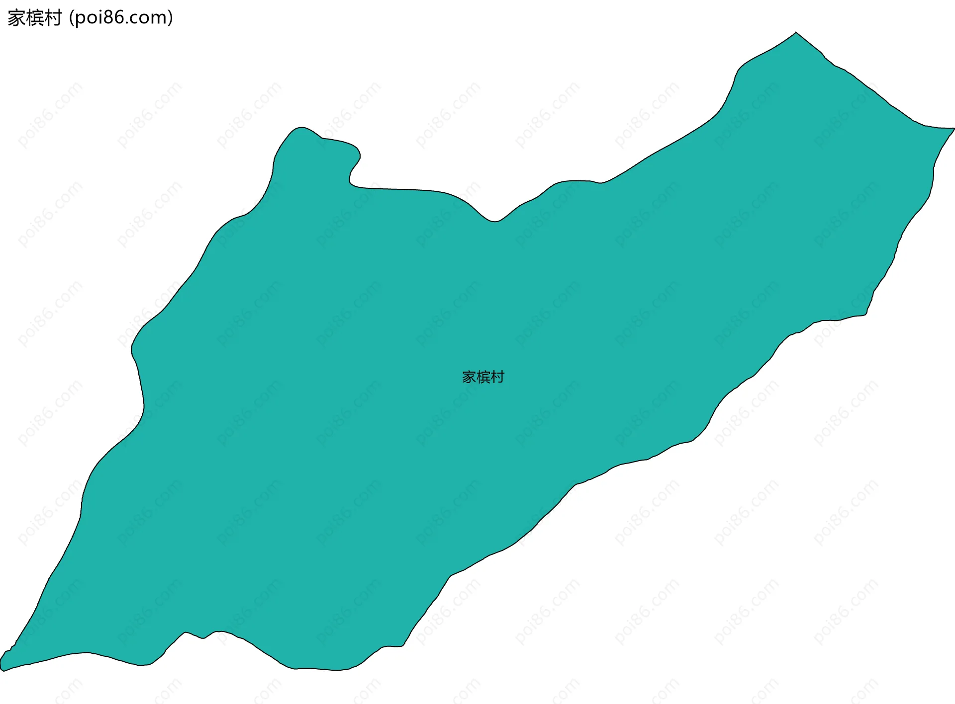 家槟村边界地图