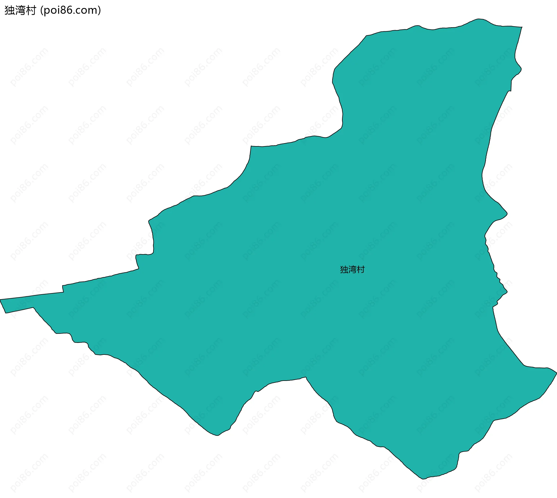 独湾村边界地图