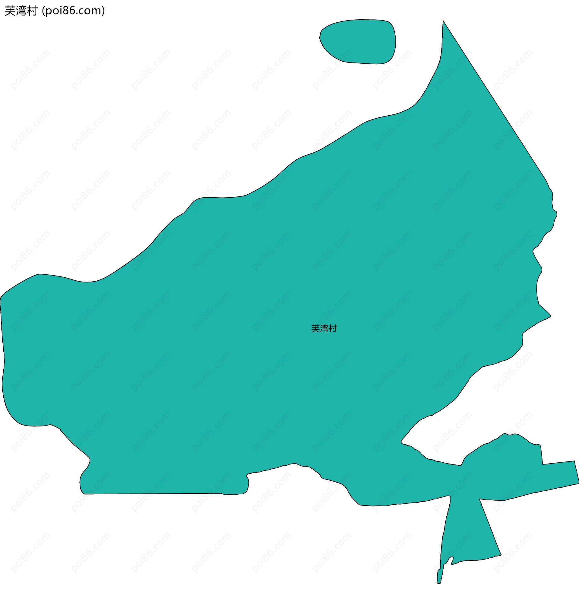 芙湾村边界地图