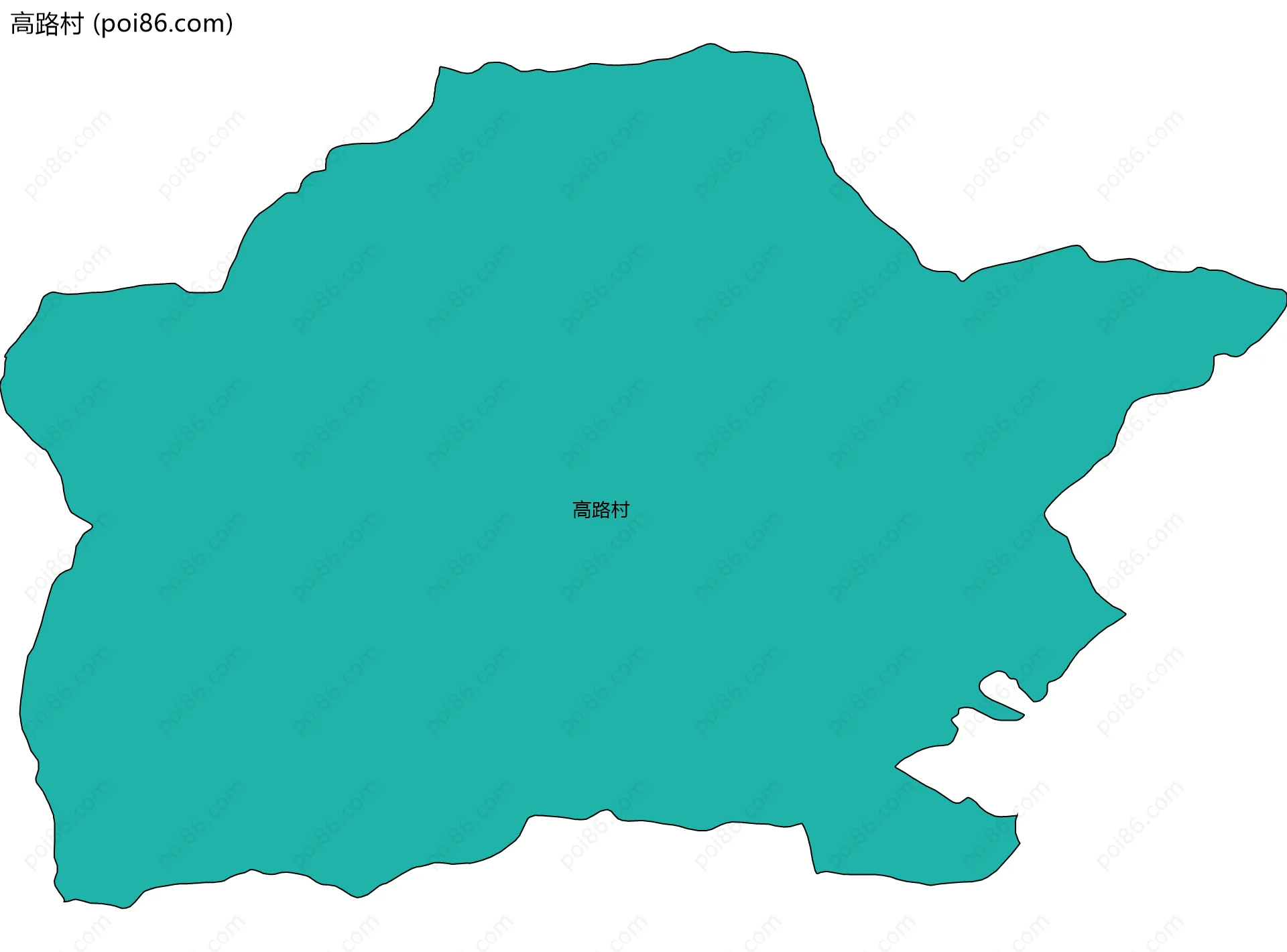 高路村边界地图