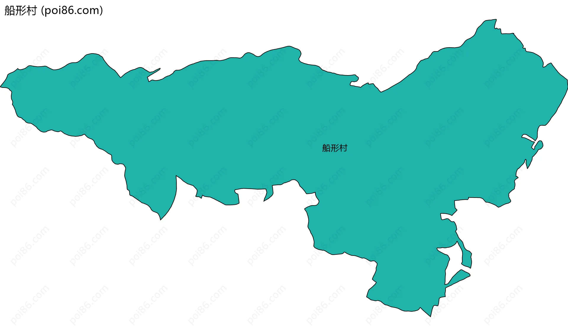 船形村边界地图