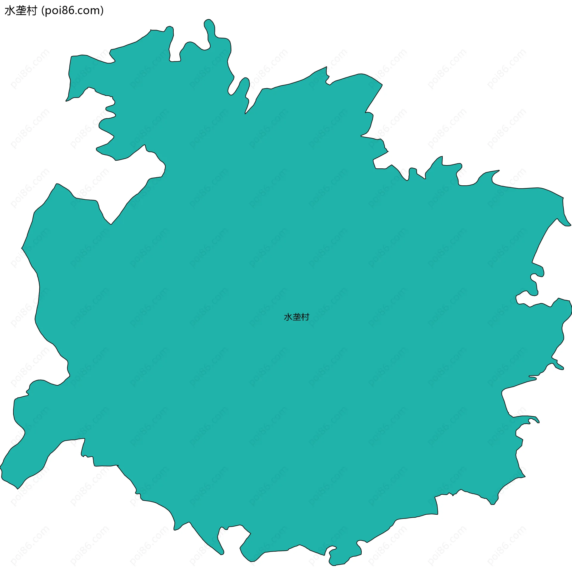 水垄村边界地图