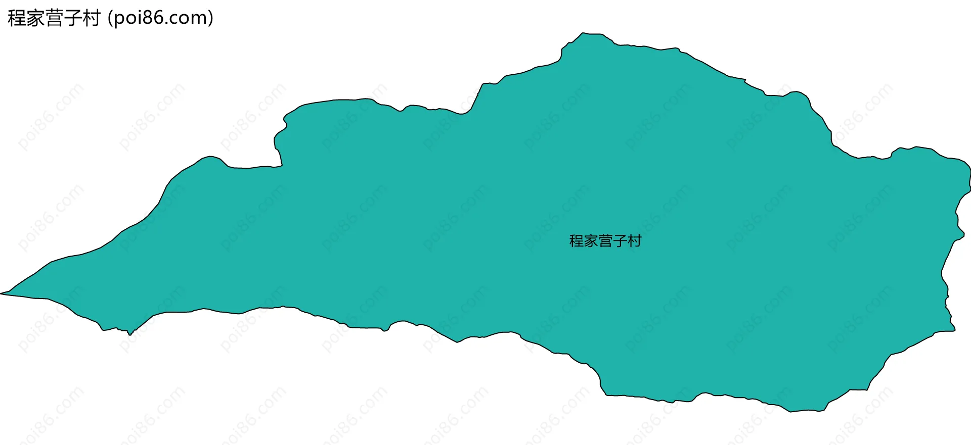 程家营子村边界地图