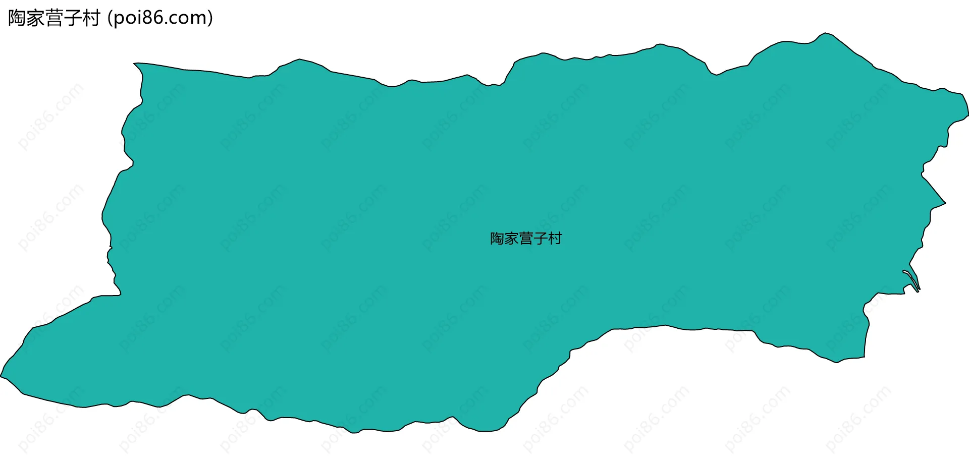 陶家营子村边界地图