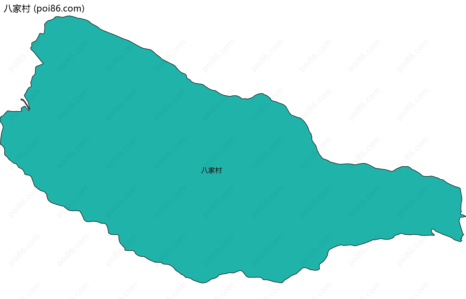 八家村边界地图